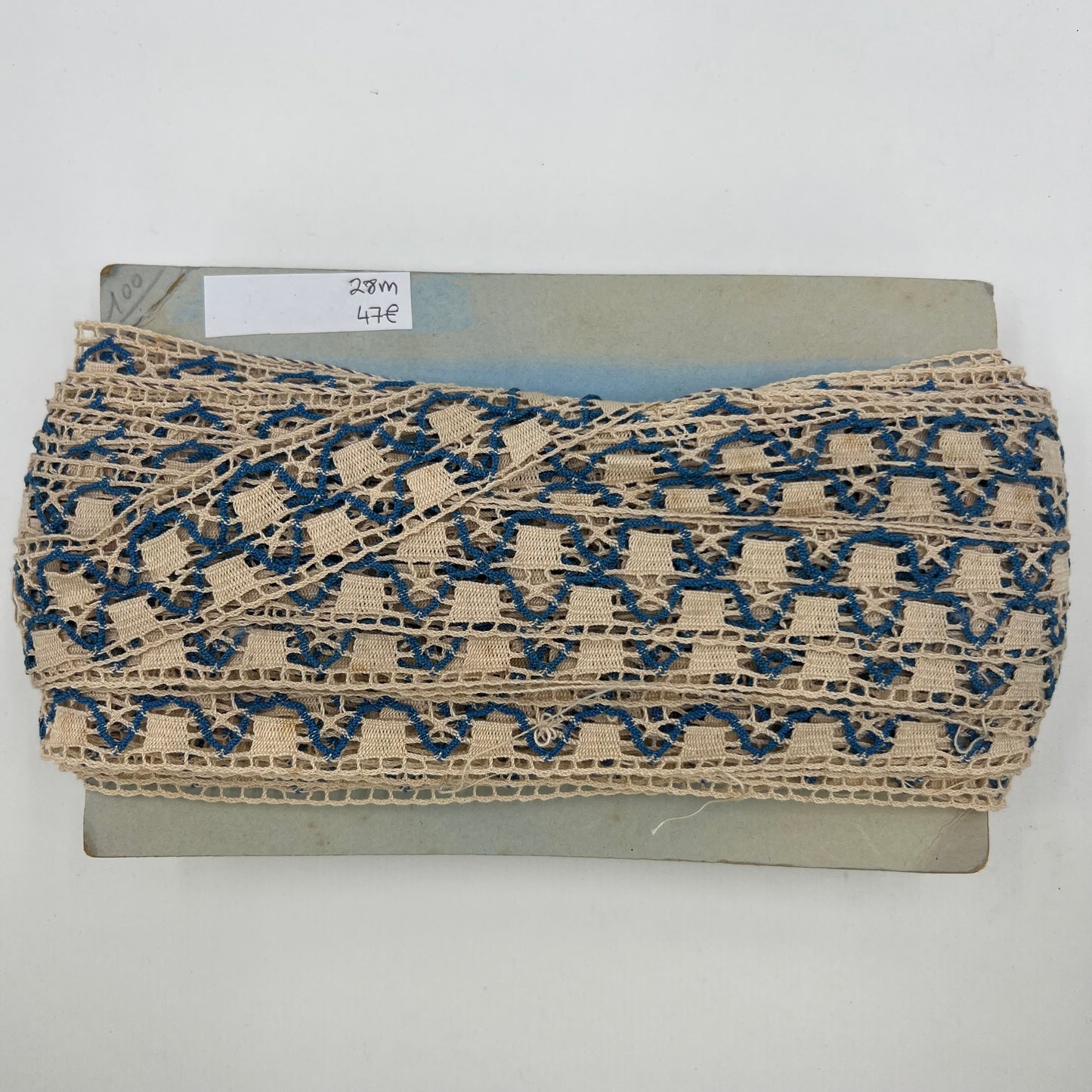 Wholesale Vintage French Lace Trim – 28m – Le Puy-en-Velay Cotton Lace