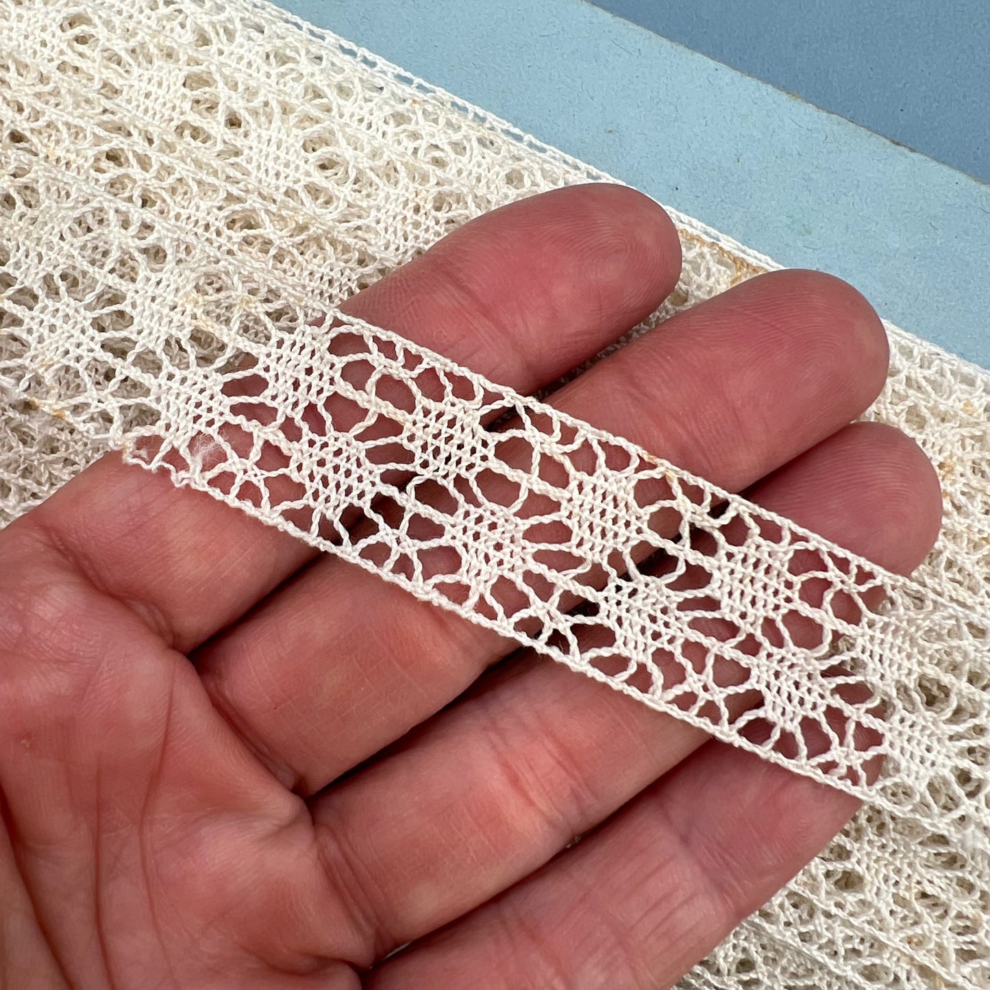 Wholesale Vintage French Lace Trim – 33m – Le Puy-en-Velay Cotton Lace