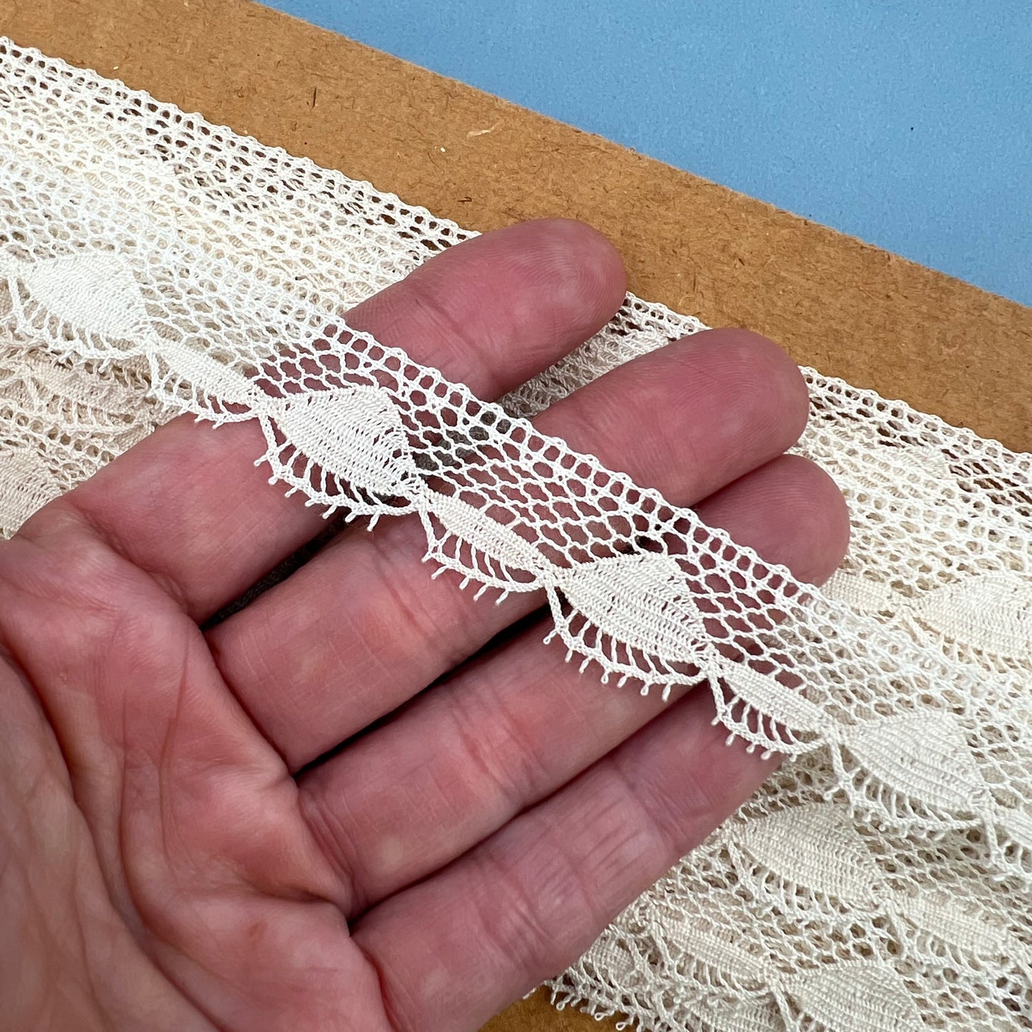 Wholesale Vintage French Lace Trim – 14m – Le Puy-en-Velay Cotton Lace