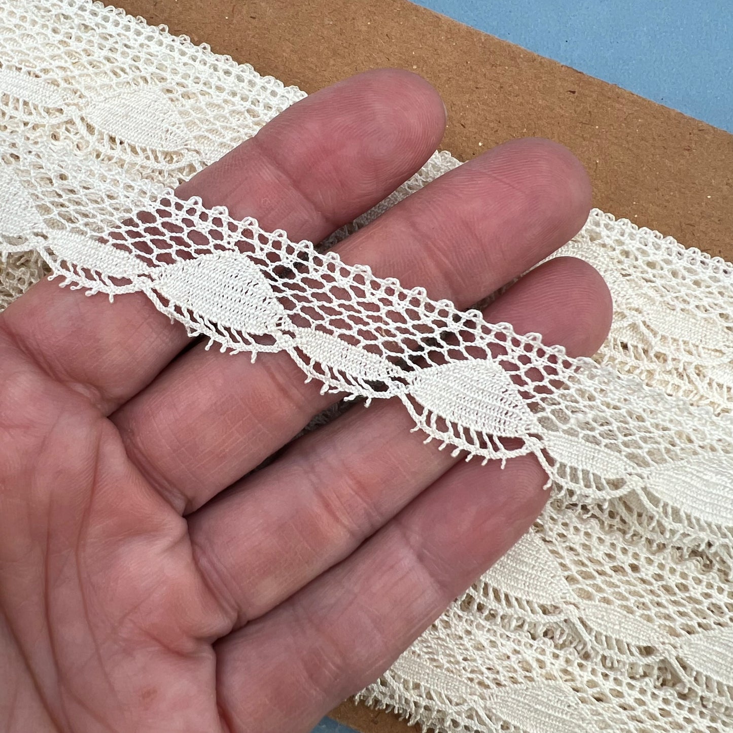 Wholesale Vintage French Lace Trim – 33m – Le Puy-en-Velay Cotton Lace