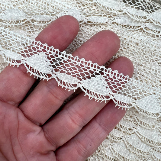 Wholesale Vintage French Lace Trim – 80m – Le Puy-en-Velay Cotton Lace - Bobbins&Needles