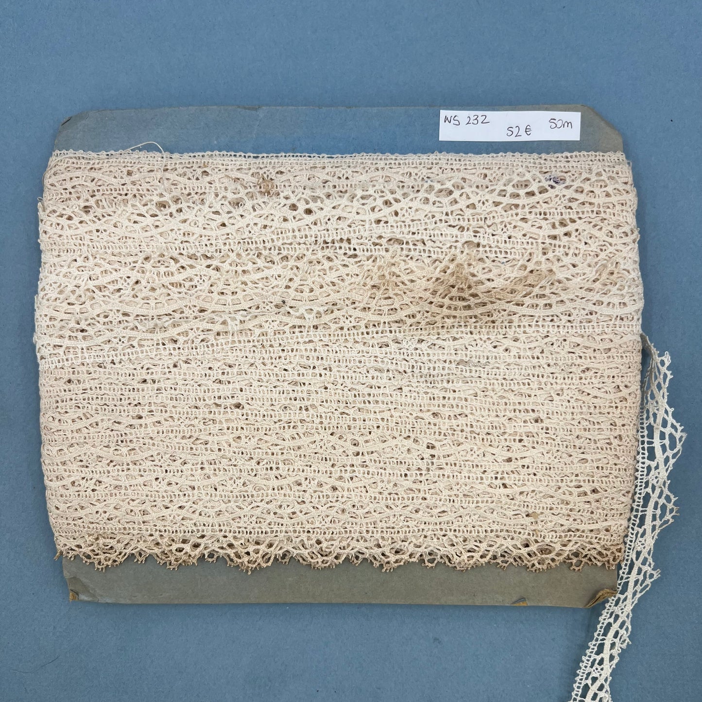 Wholesale Vintage French Lace Trim – 50m – Le Puy-en-Velay Cotton Lace