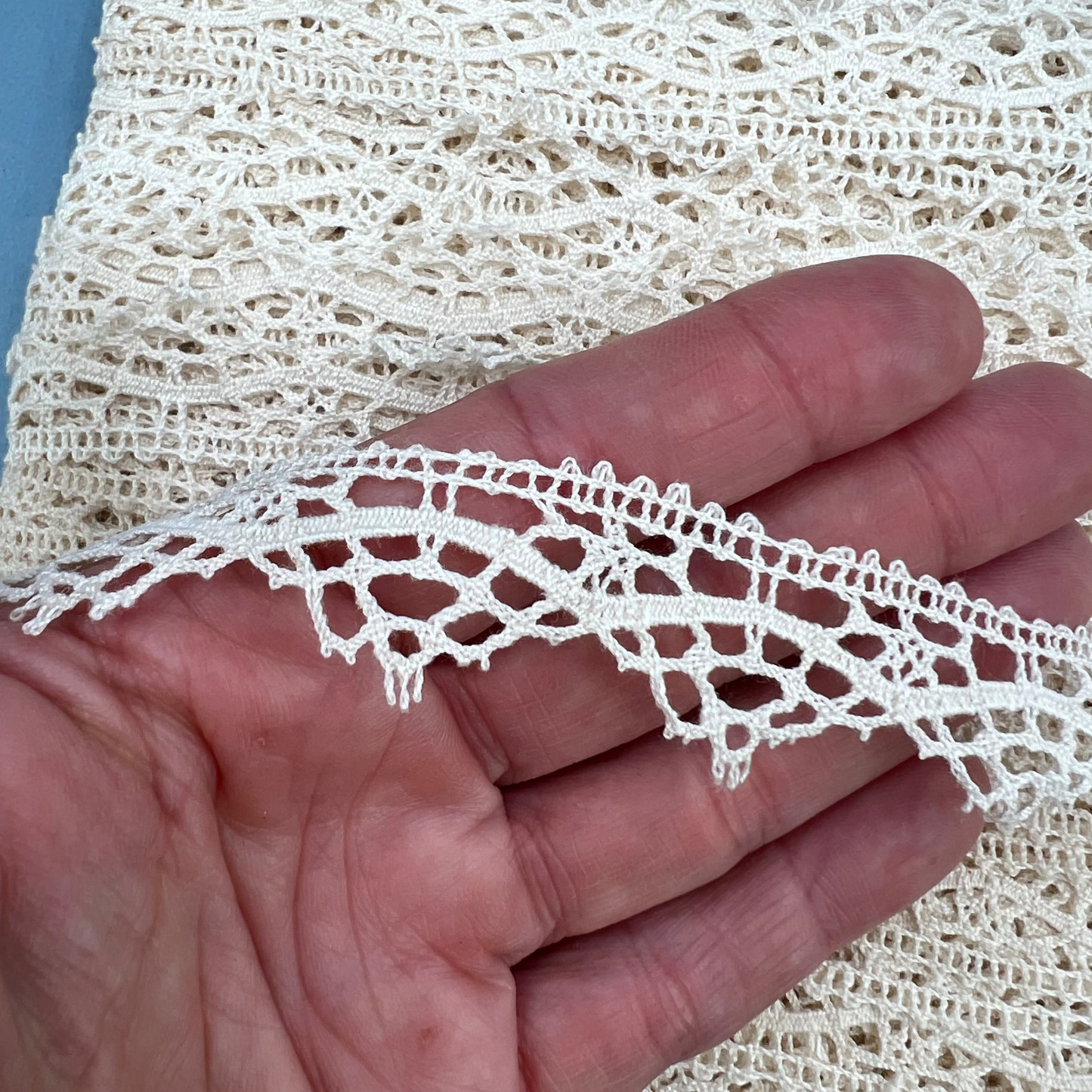 Wholesale Vintage French Lace Trim – 50m – Le Puy-en-Velay Cotton Lace