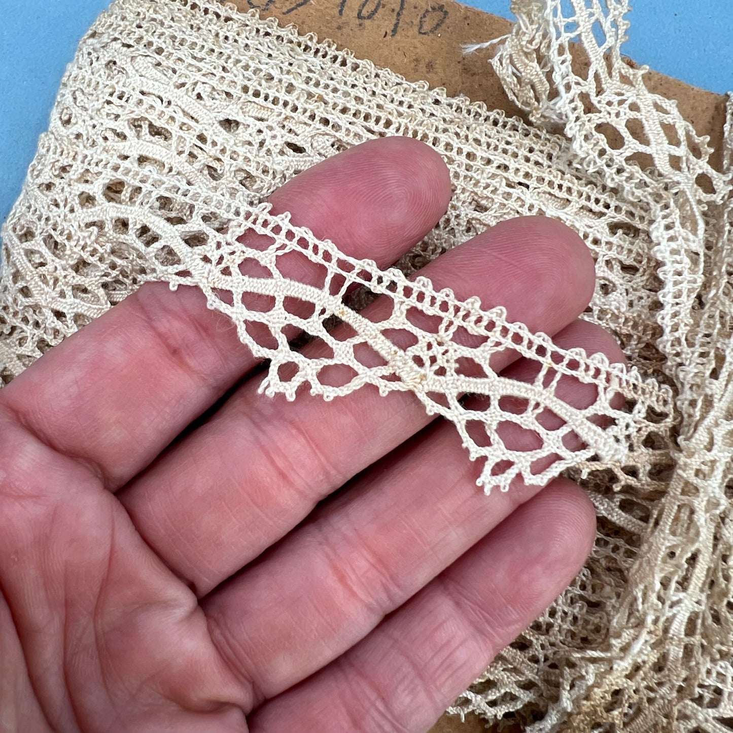 Wholesale Vintage French Lace Trim – 33m – Le Puy-en-Velay Cotton Lace