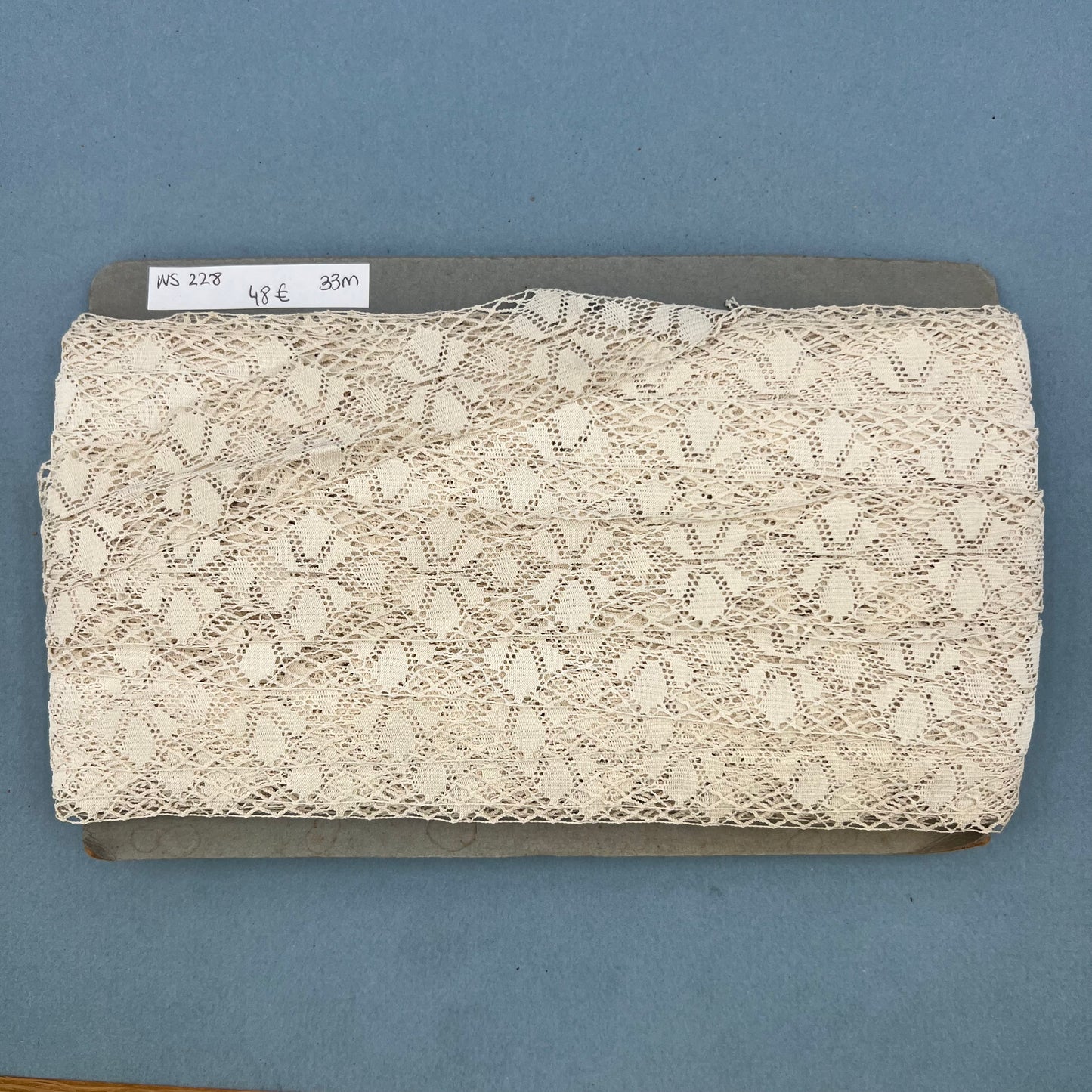 Wholesale Vintage French Lace Trim – 33m – Le Puy-en-Velay Cotton Lace