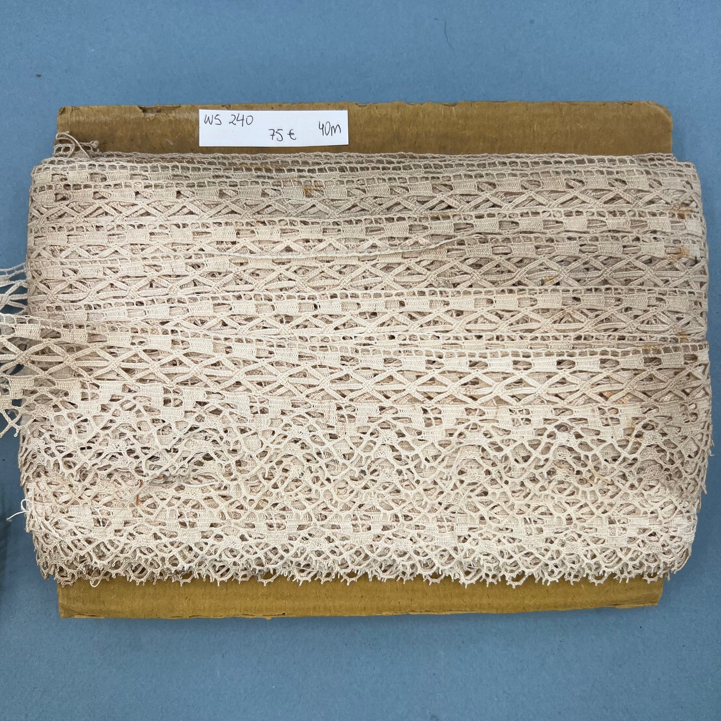 Wholesale Vintage French Lace Trim – 40m – Le Puy-en-Velay Cotton Lace