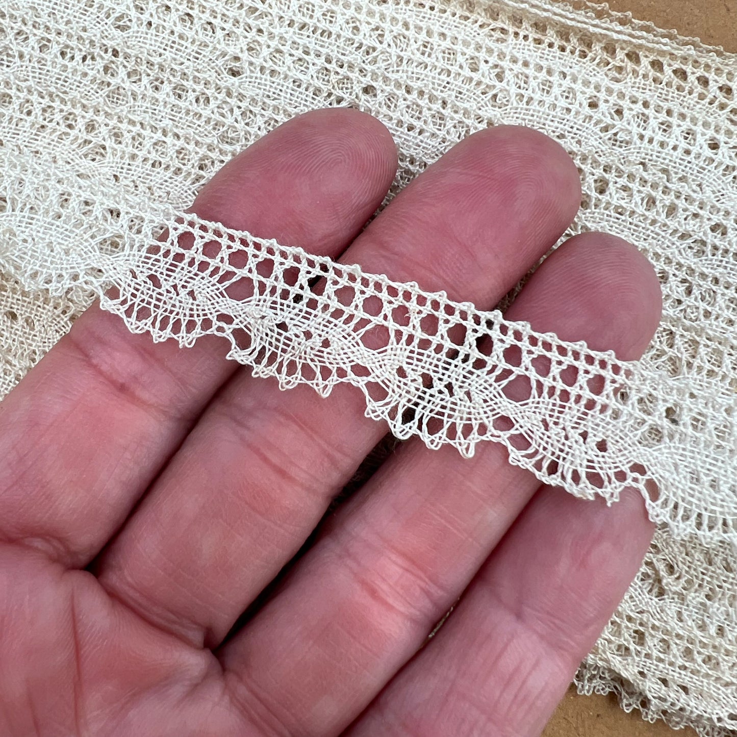 Wholesale Vintage French Lace Trim – 20m – Le Puy-en-Velay Cotton Lace