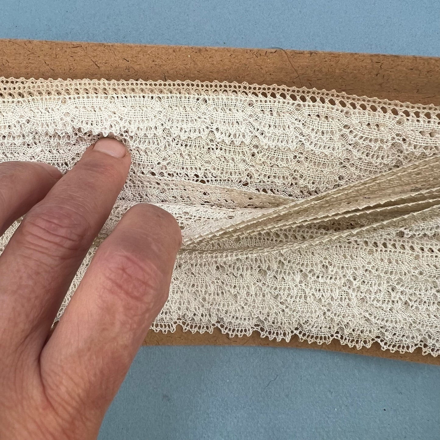 Wholesale Vintage French Lace Trim – 14m – Le Puy-en-Velay Cotton Lace
