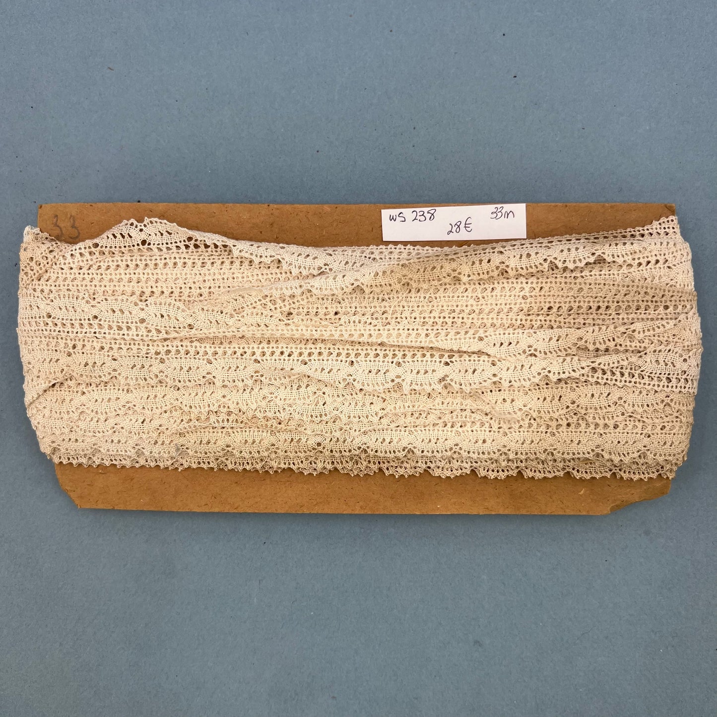 Wholesale Vintage French Lace Trim – 33m – Le Puy-en-Velay Cotton Lace