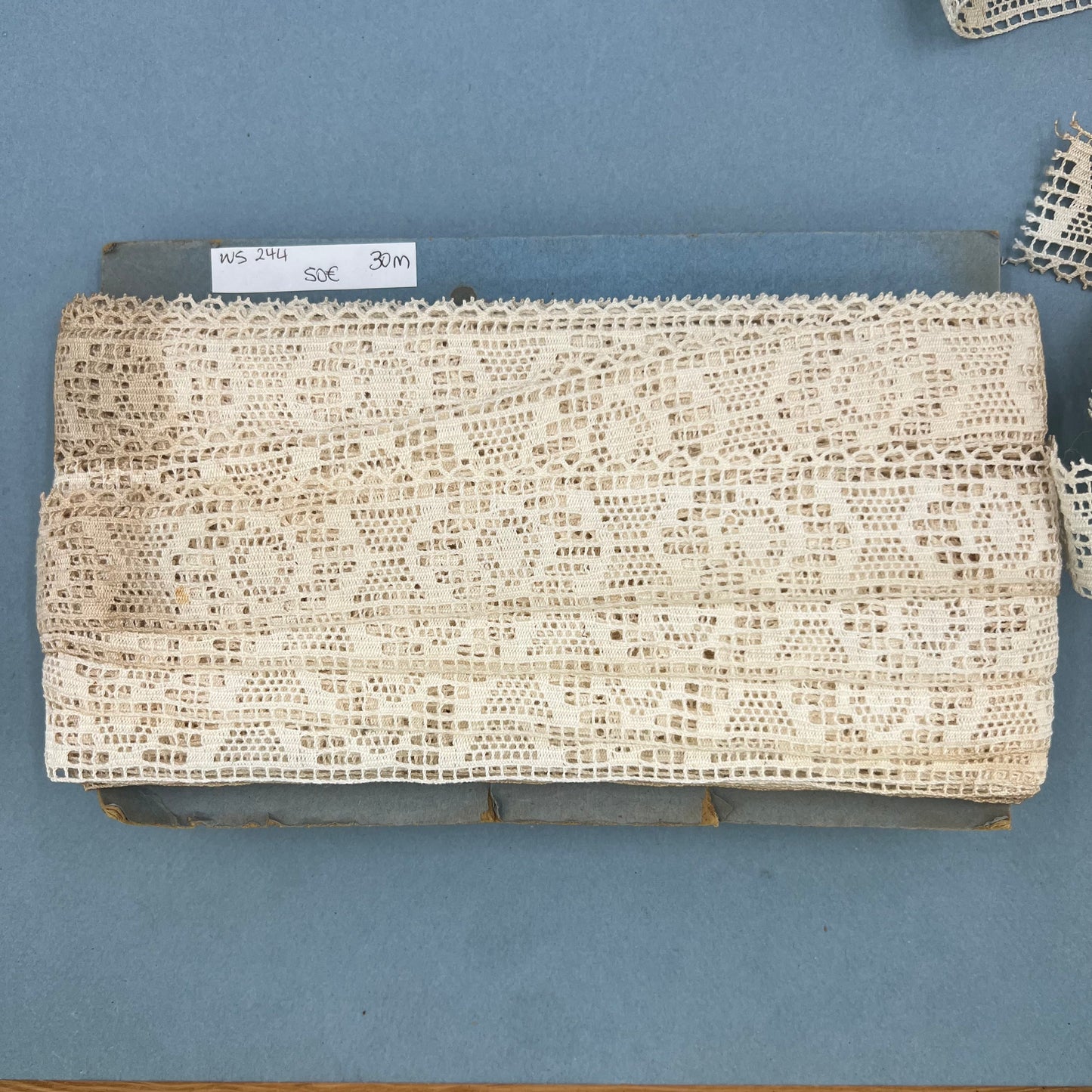 Wholesale Vintage French Lace Trim – 30m – Le Puy-en-Velay Cotton Lace