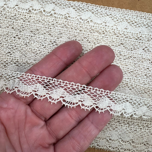 Wholesale Vintage French Lace Trim – 50m – Le Puy-en-Velay Cotton Lace - Bobbins&Needles