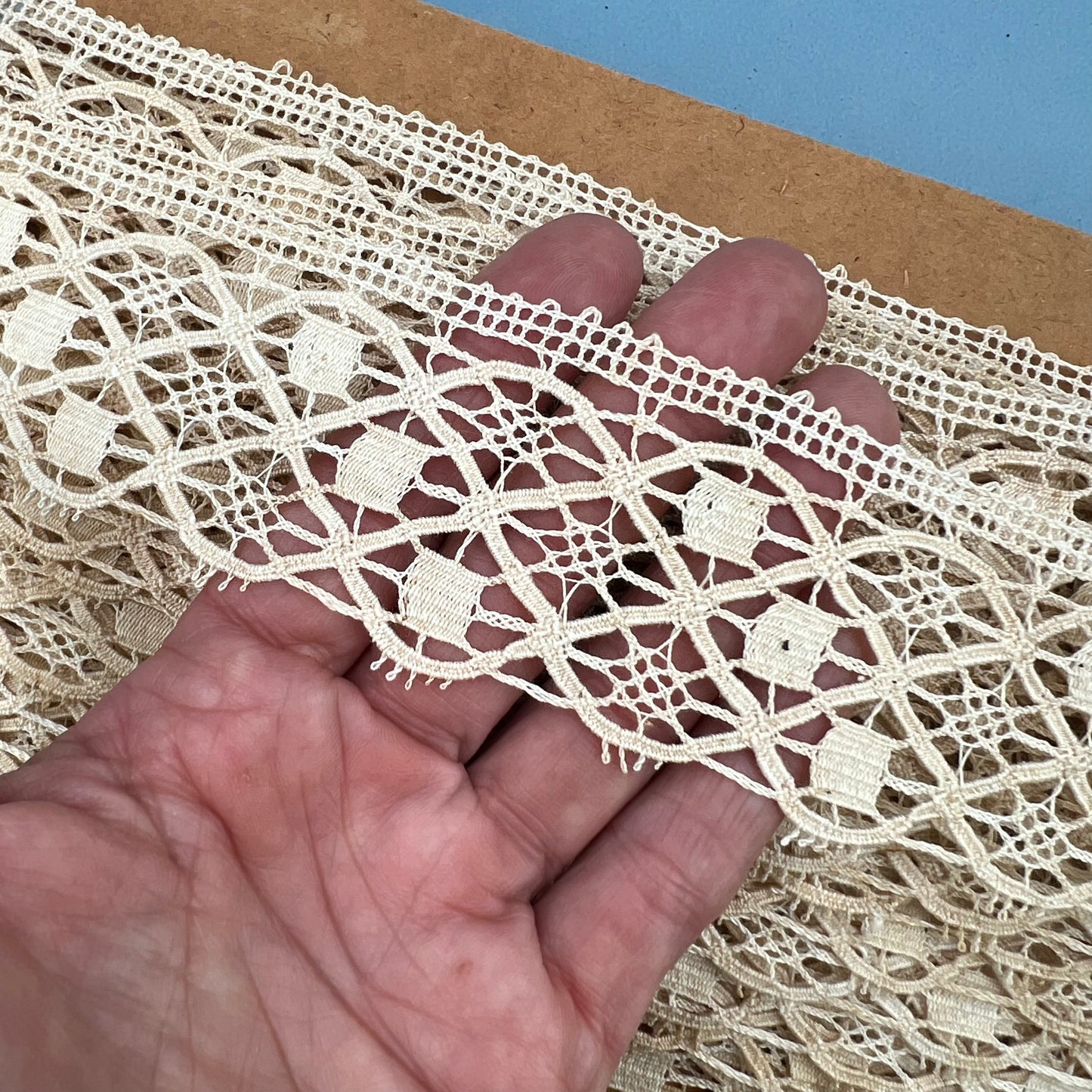 Wholesale Vintage French Lace Trim – 10m – Le Puy-en-Velay Cotton Lace