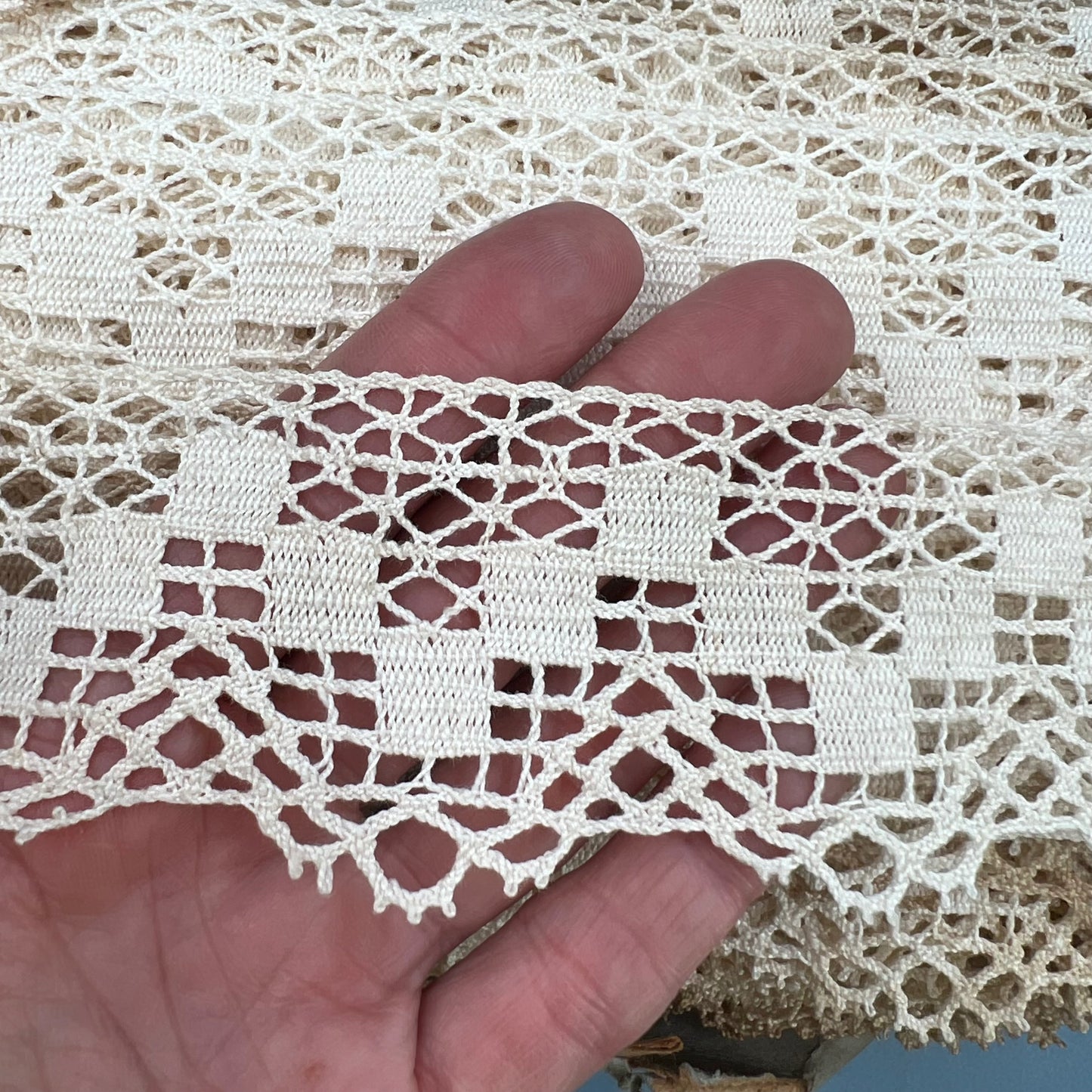 Wholesale Vintage French Lace Trim – 80m – Le Puy-en-Velay Cotton Lace