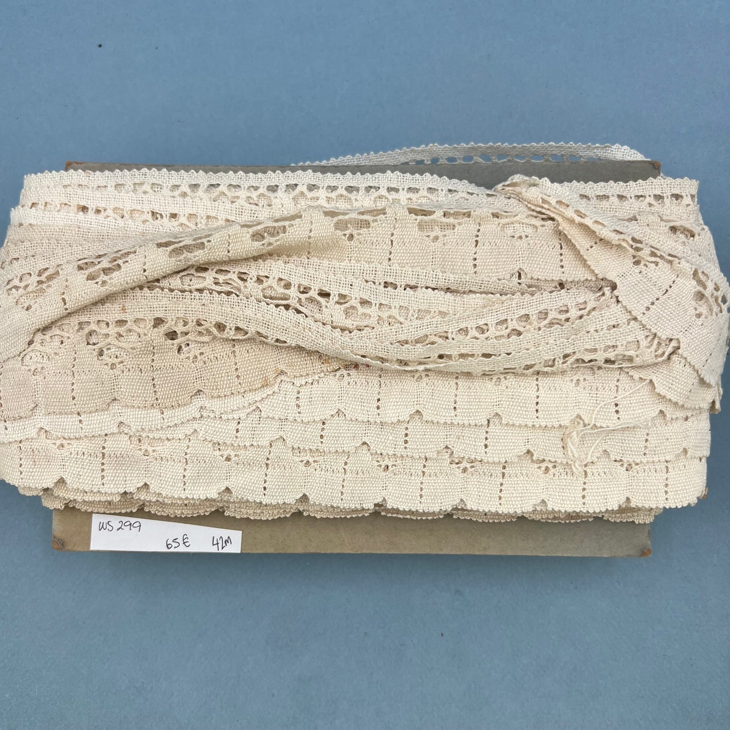 Wholesale Vintage French Lace Trim – 42m – Le Puy-en-Velay Cotton Lace