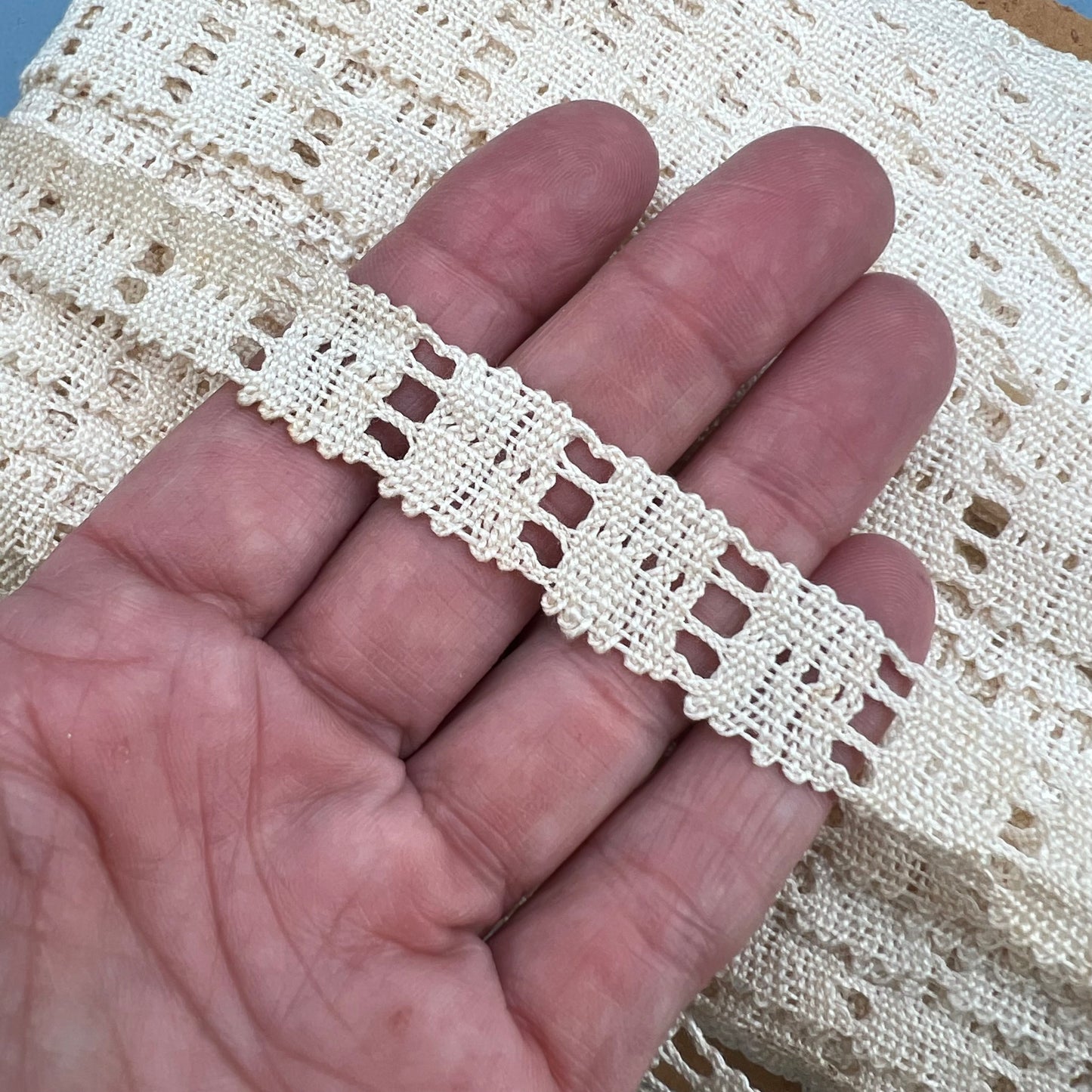 Wholesale Vintage French Lace Trim – 80m – Le Puy-en-Velay Cotton Lace