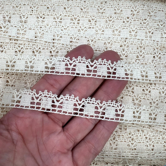 Wholesale Vintage French Lace Trim – 100m – Le Puy-en-Velay Cotton Lace - Bobbins&Needles
