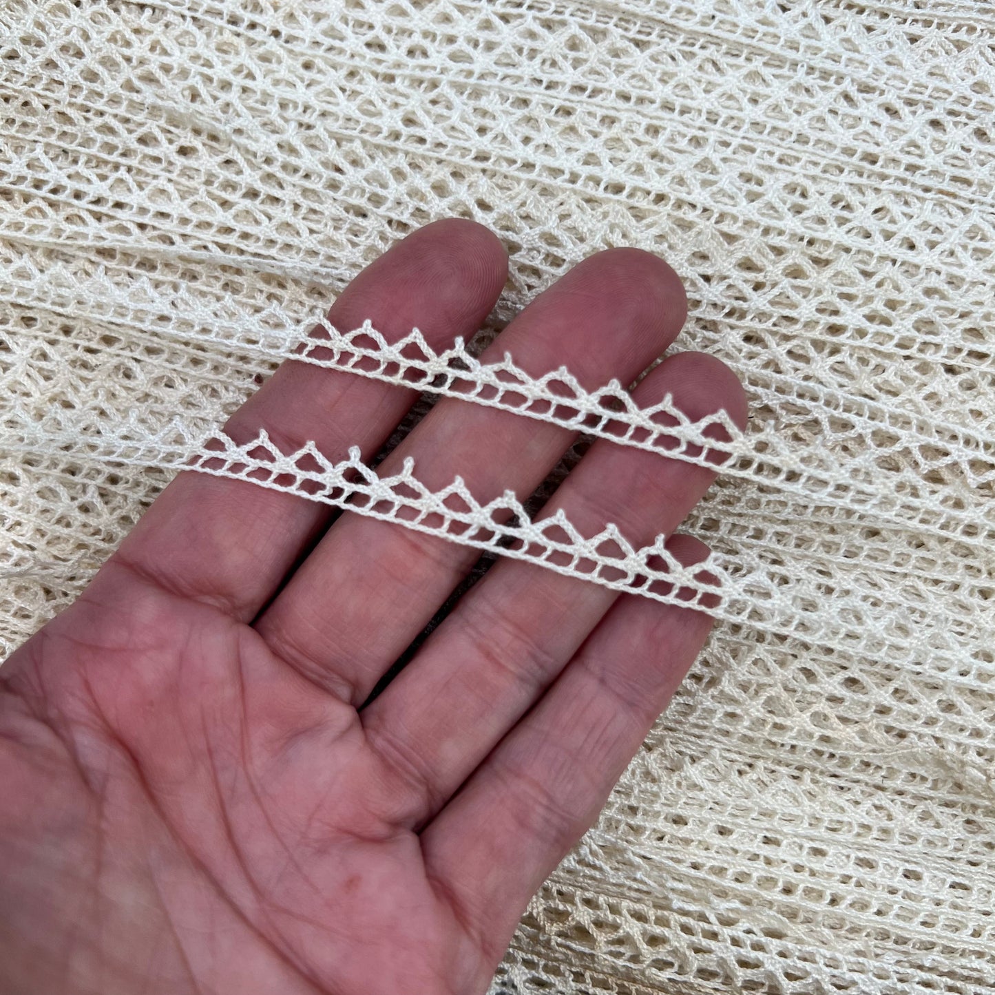 Wholesale Vintage French Lace Trim – 160m – Le Puy-en-Velay Cotton Lace