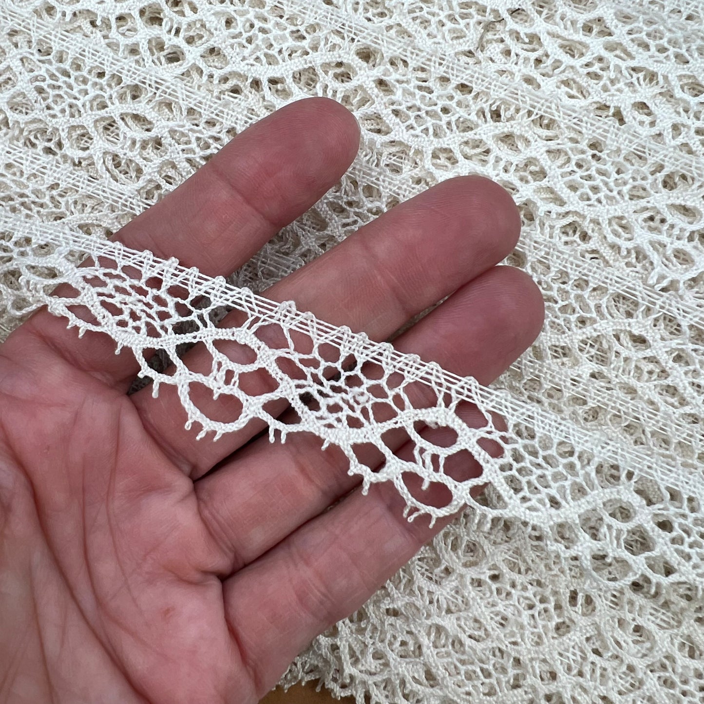 Wholesale Vintage French Lace Trim – 45 – Le Puy-en-Velay Cotton Lace