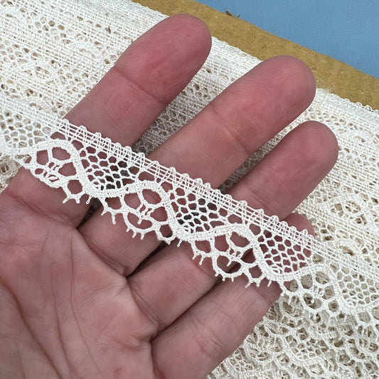 Wholesale Vintage French Lace Trim – 70m – Le Puy-en-Velay Cotton Lace - Bobbins&Needles