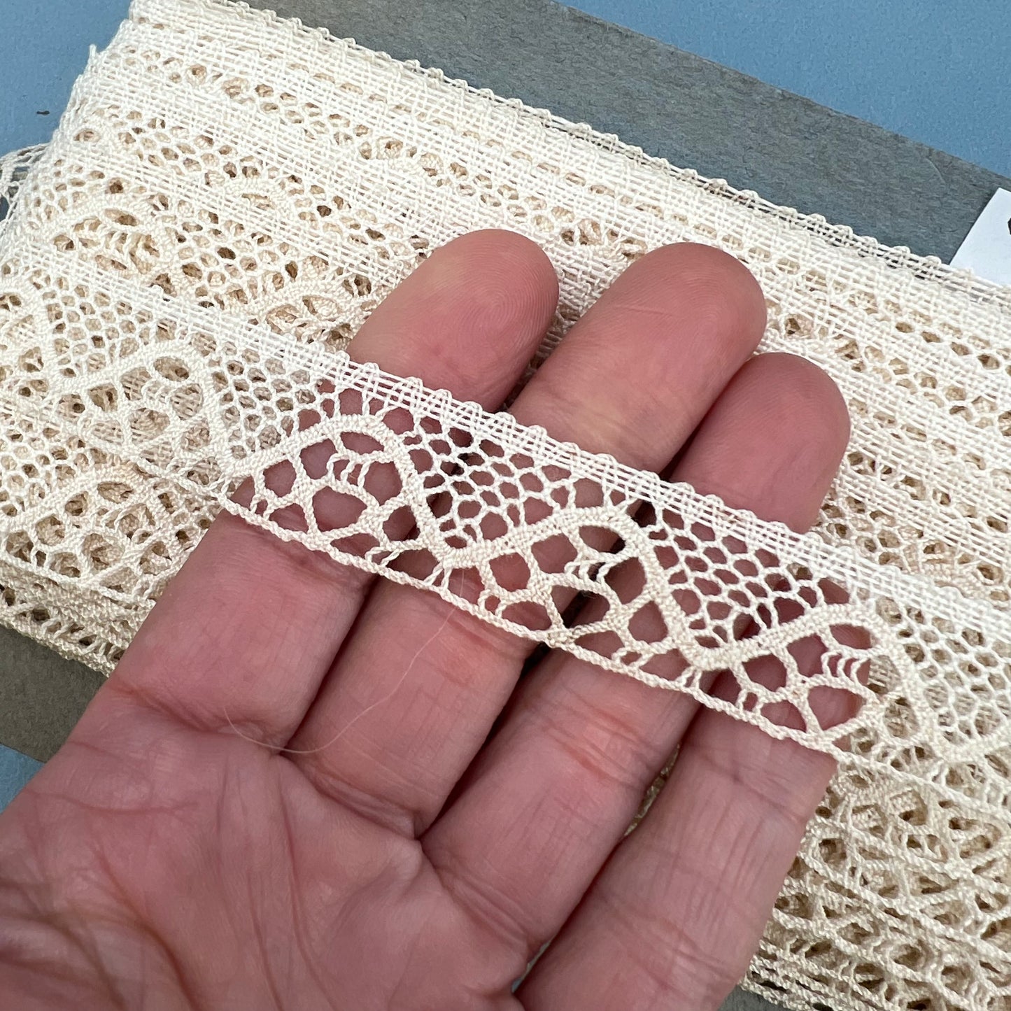 Wholesale Vintage French Lace Trim – 33m – Le Puy-en-Velay Cotton Lace