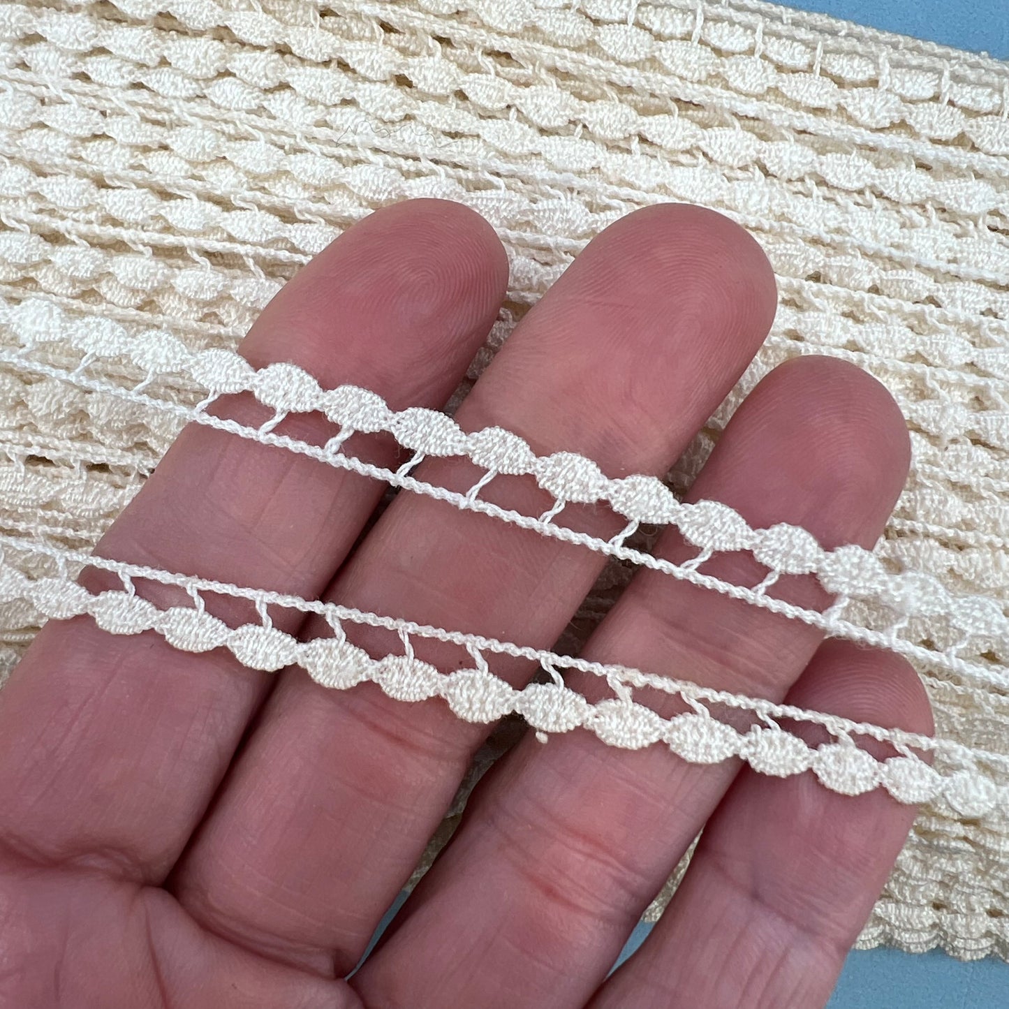 Wholesale Vintage French Lace Trim – 100m – Le Puy-en-Velay Cotton Lace