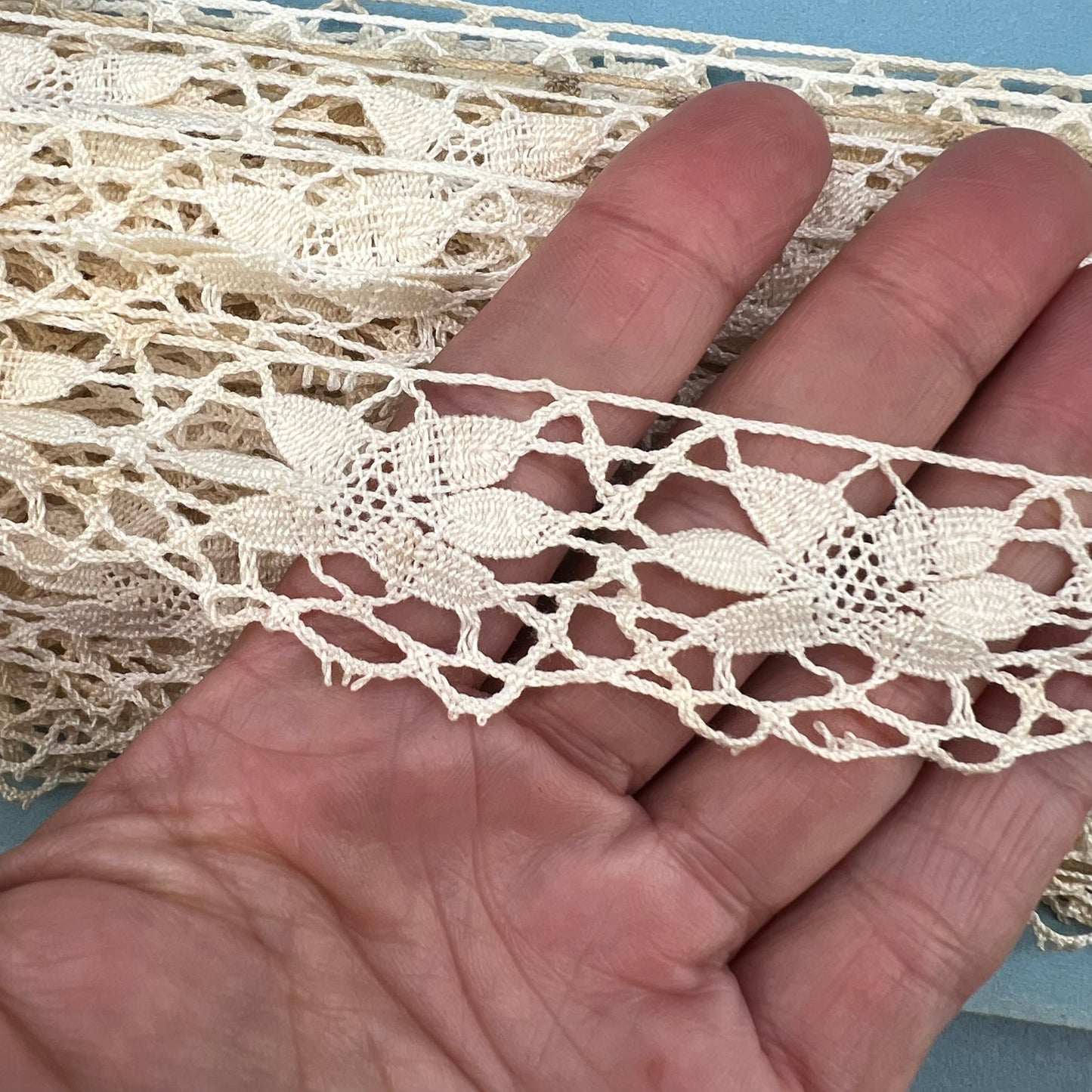 Wholesale Vintage French Lace Trim – 14m – Le Puy-en-Velay Cotton Lace