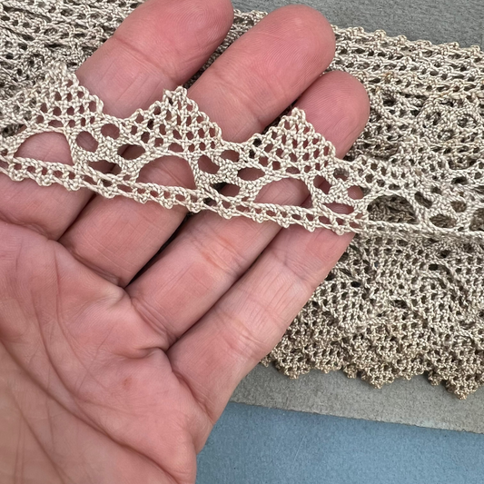 Wholesale Vintage French Lace Trim – 24m – Le Puy-en-Velay Cotton Lace - Bobbins&Needles