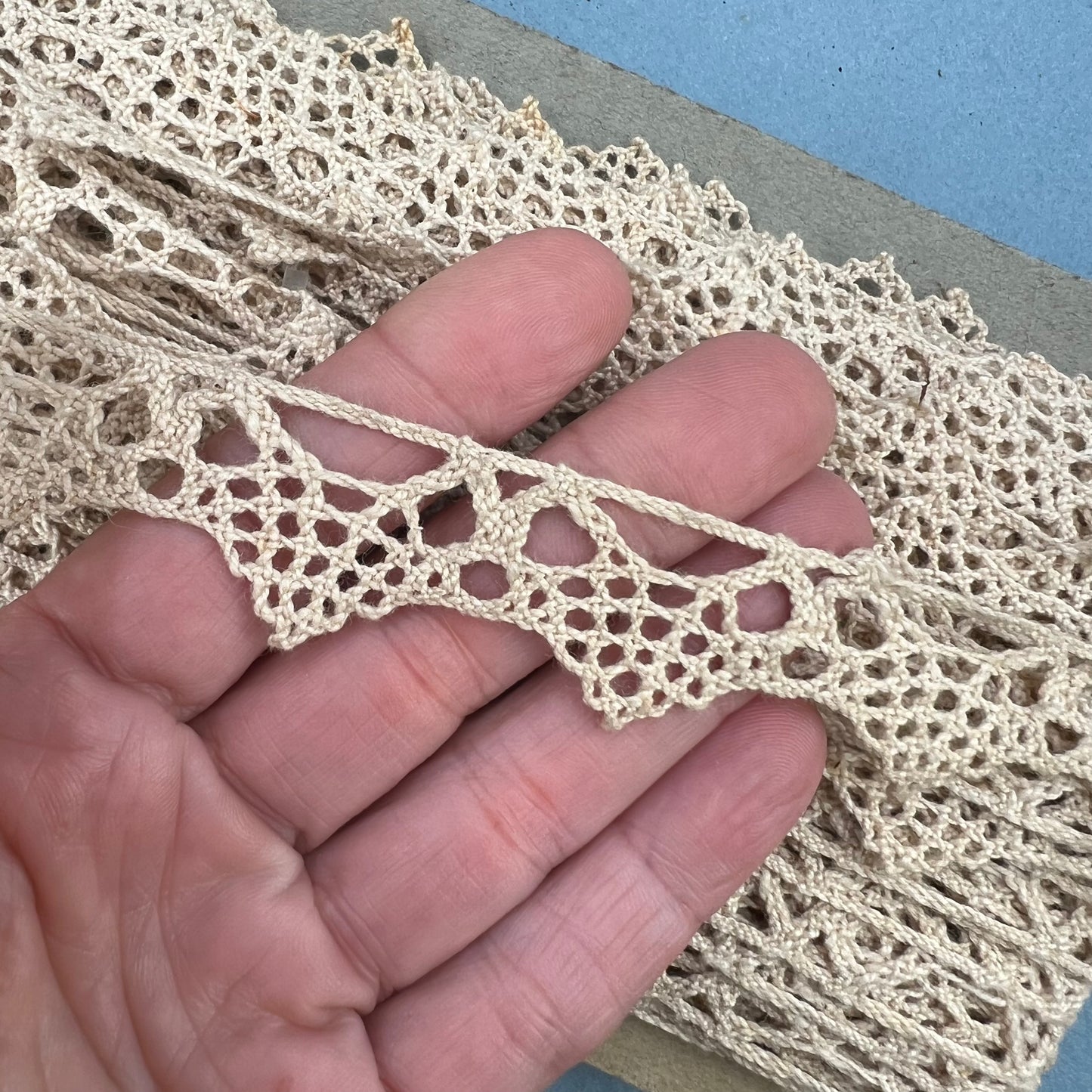 Wholesale Vintage French Lace Trim – 33m – Le Puy-en-Velay Cotton Lace