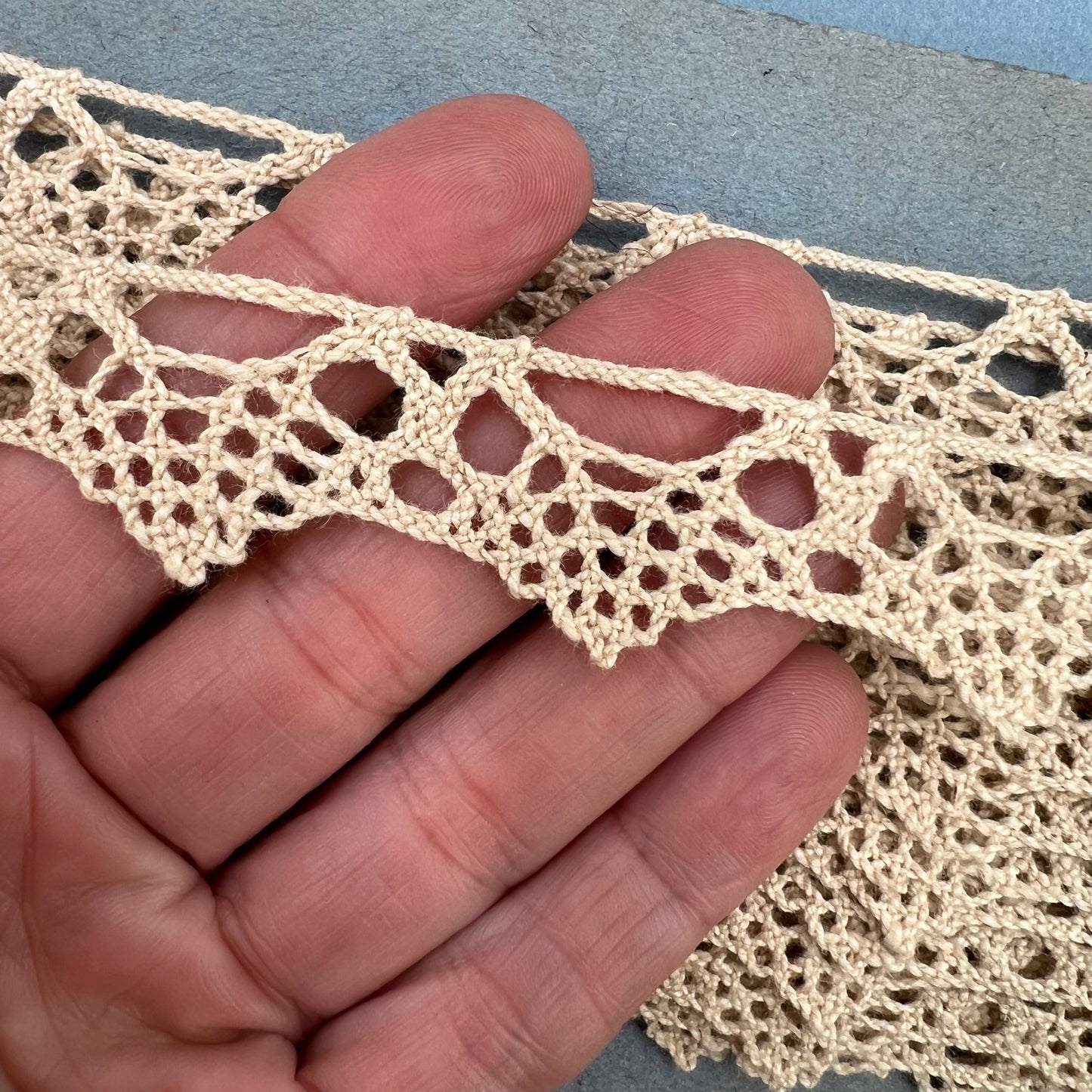 Wholesale Vintage French Lace Trim – 9m – Le Puy-en-Velay Cotton Lace