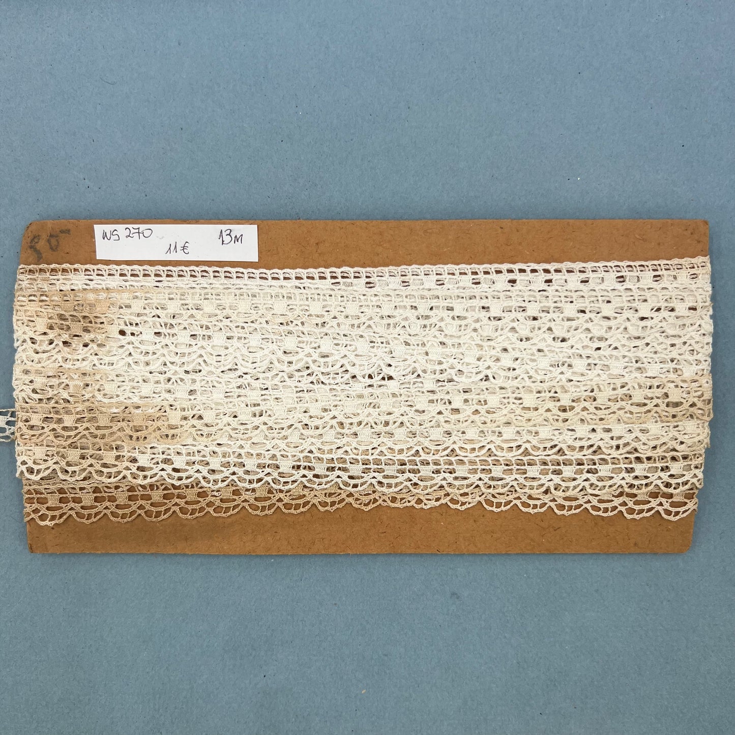 Wholesale Vintage French Lace Trim – 13m – Le Puy-en-Velay Cotton Lace