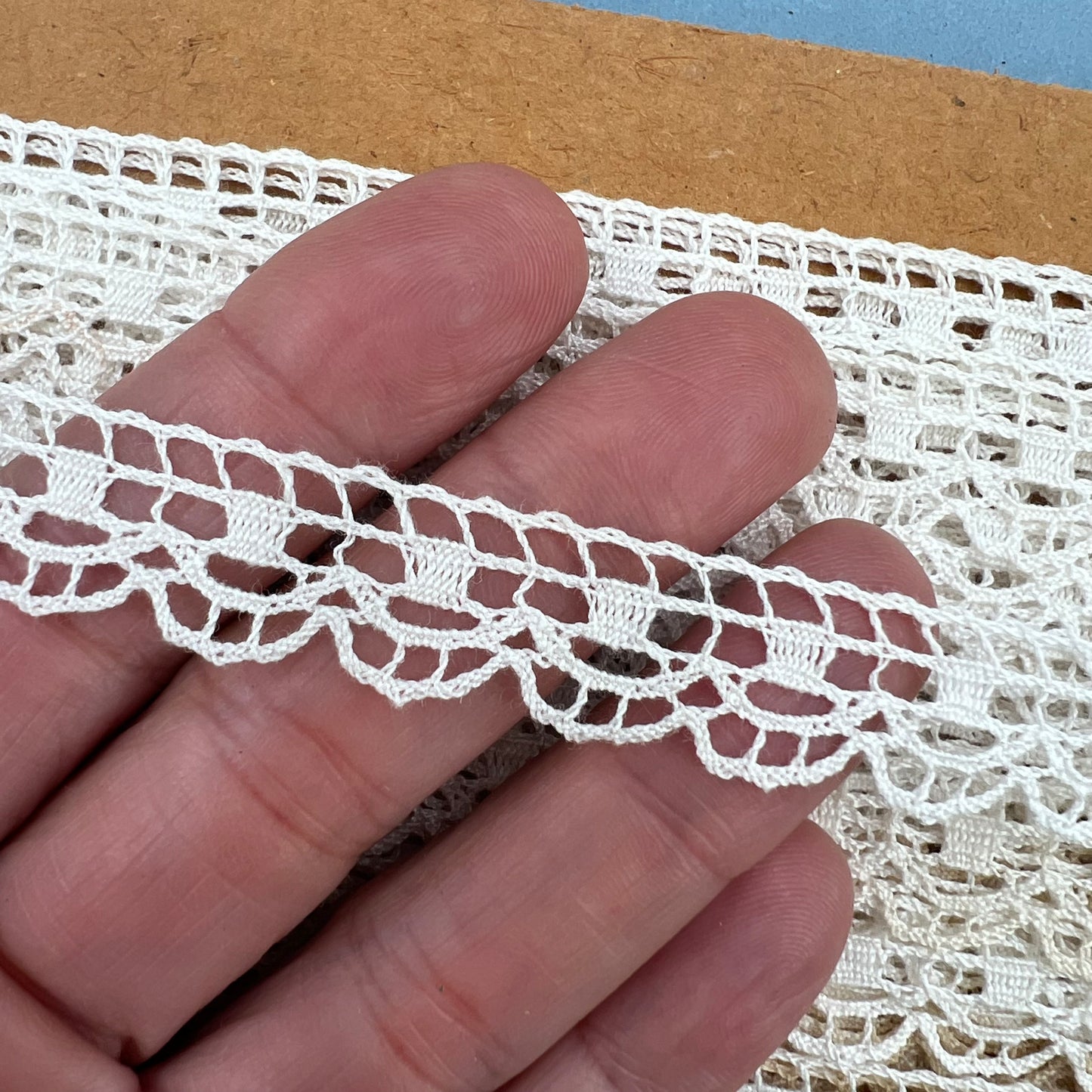 Wholesale Vintage French Lace Trim – 13m – Le Puy-en-Velay Cotton Lace