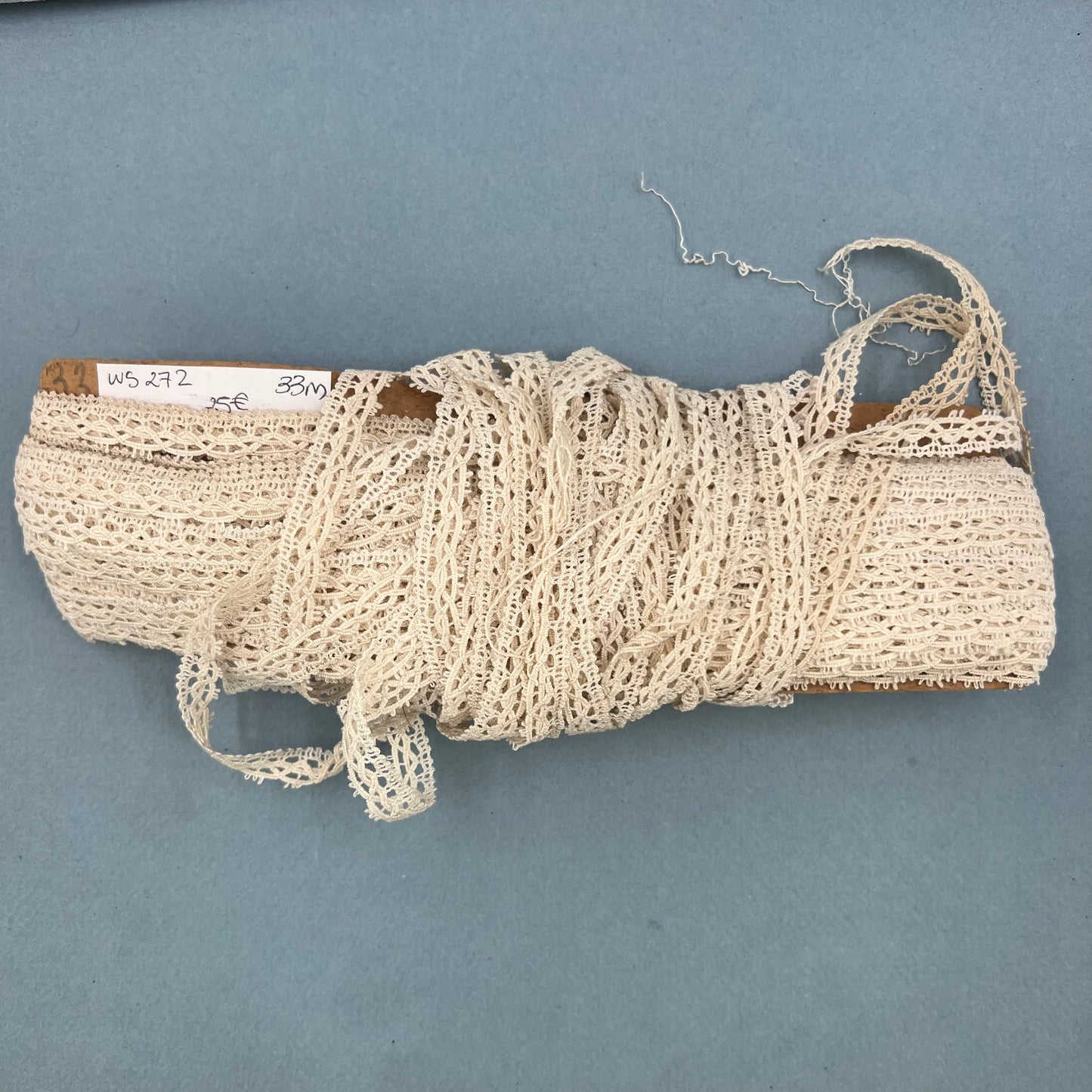 Wholesale Vintage French Lace Trim – 33m – Le Puy-en-Velay Cotton Lace