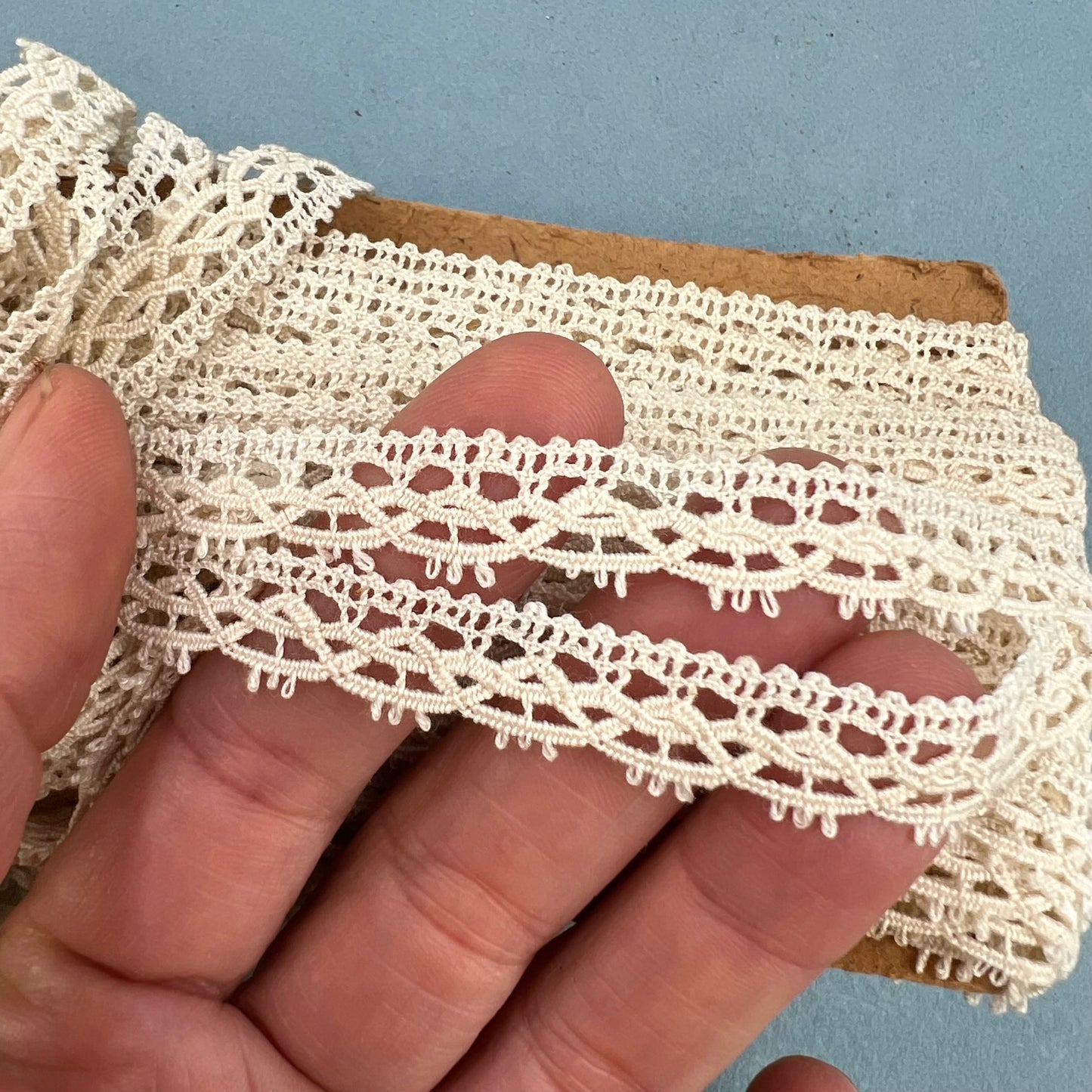 Wholesale Vintage French Lace Trim – 33m – Le Puy-en-Velay Cotton Lace