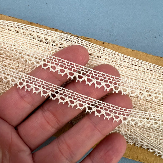 Wholesale Vintage French Lace Trim – 33m – Le Puy-en-Velay Cotton Lace - Bobbins&Needles