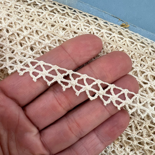 Wholesale Vintage French Lace Trim – 33m – Le Puy-en-Velay Cotton Lace - Bobbins&Needles