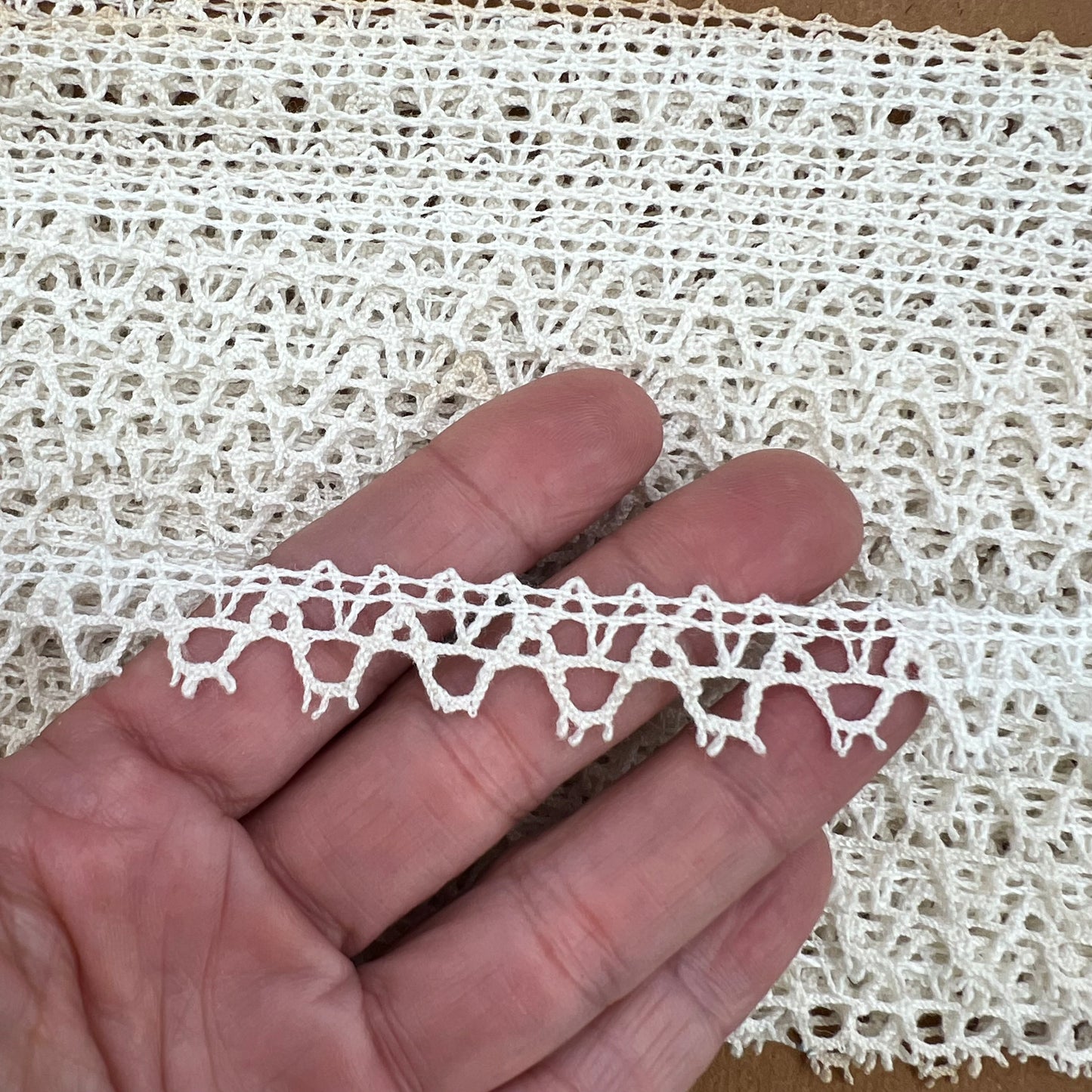 Wholesale Vintage French Lace Trim – 23m – Le Puy-en-Velay Cotton Lace