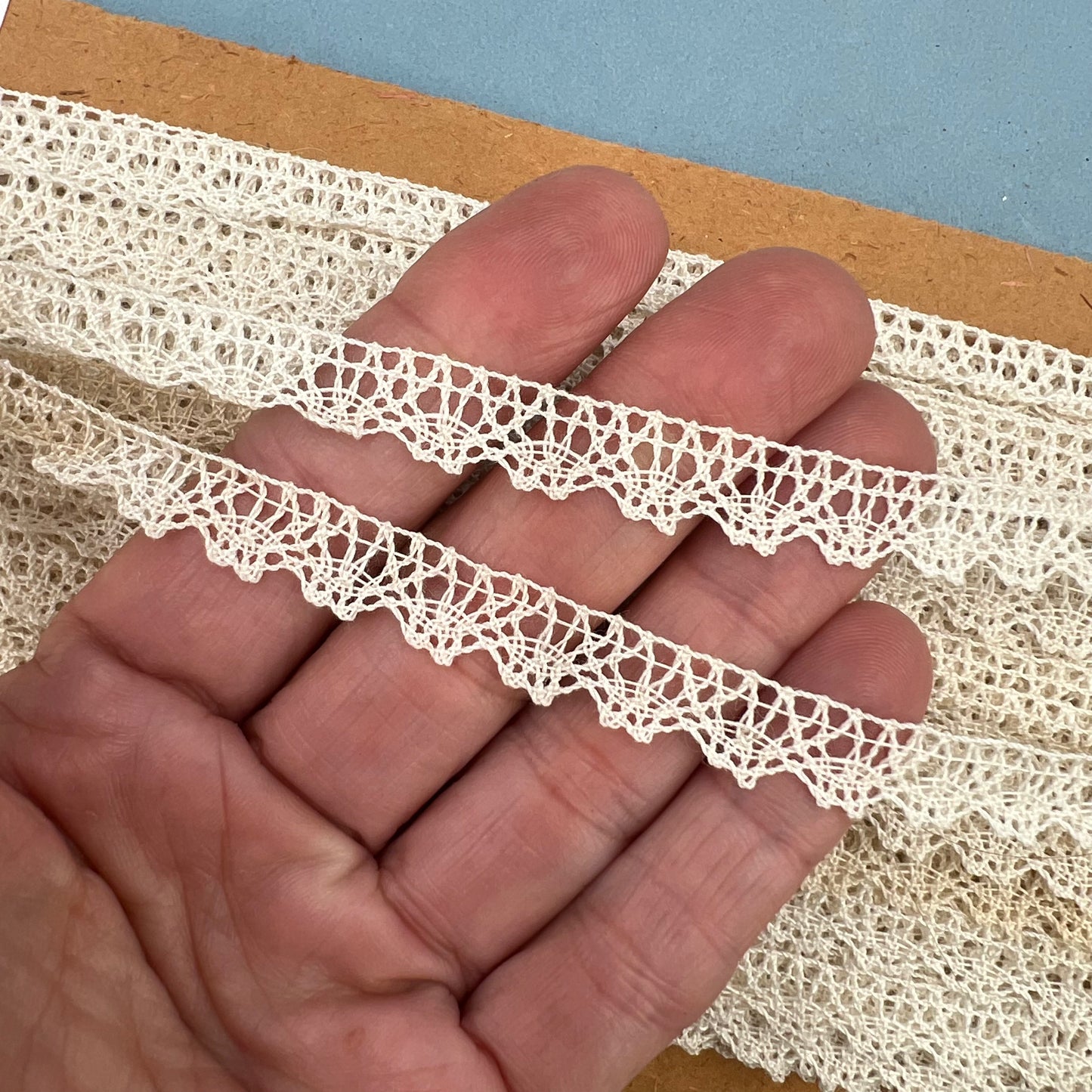 Wholesale Vintage French Lace Trim – 33m – Le Puy-en-Velay Cotton Lace