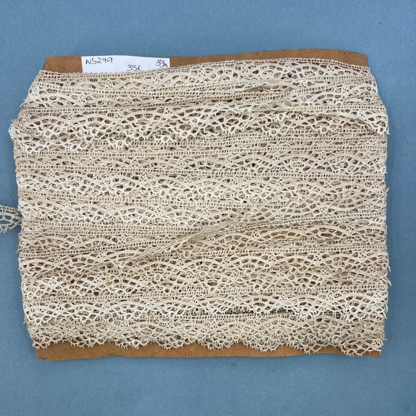 Wholesale Vintage French Lace Trim – 33m – Le Puy-en-Velay Cotton Lace