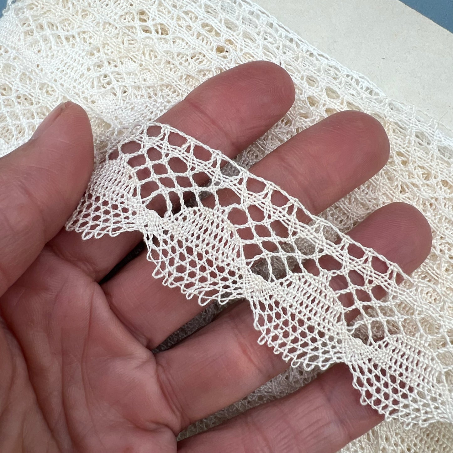 Wholesale Vintage French Lace Trim – 20m – Le Puy-en-Velay Cotton Lace
