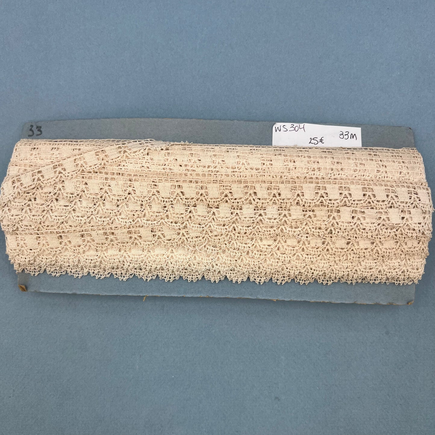 Wholesale Vintage French Lace Trim – 33m – Le Puy-en-Velay Cotton Lace