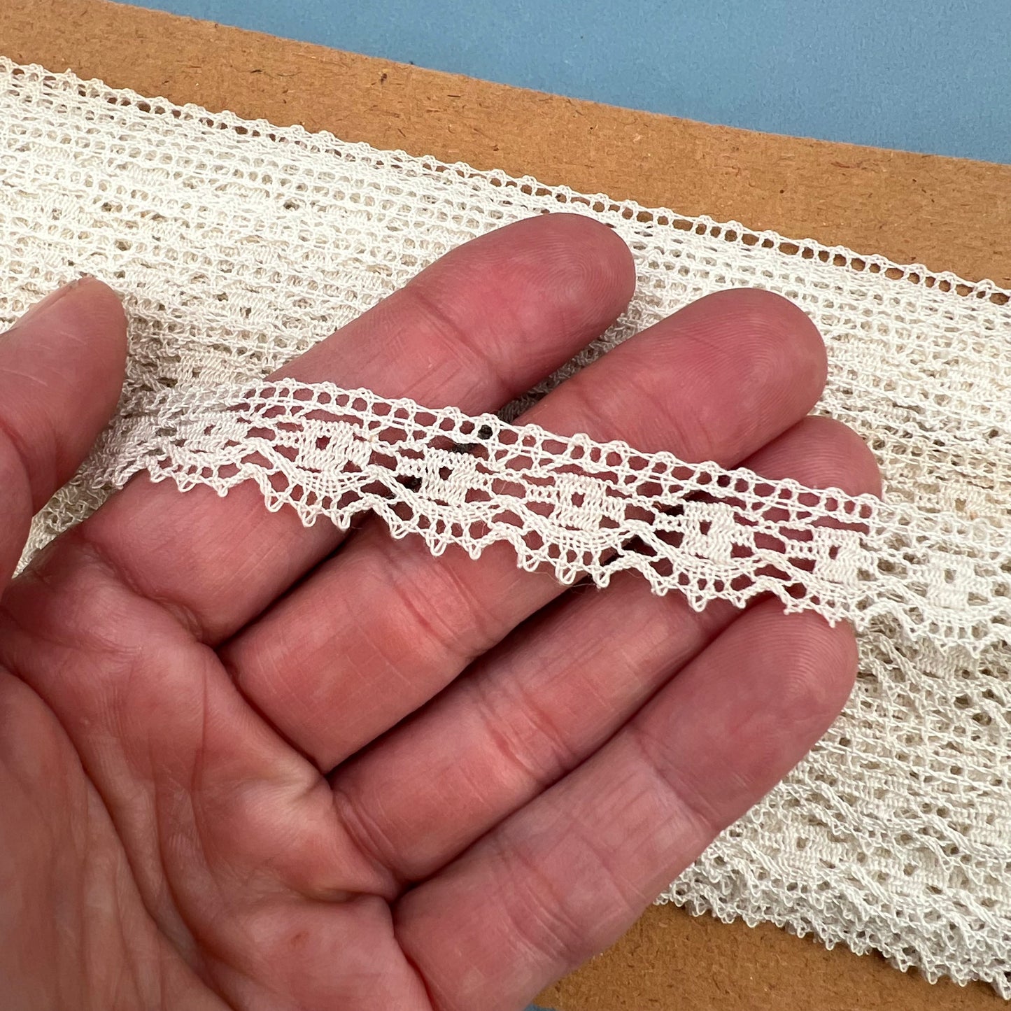 Wholesale Vintage French Lace Trim – 33m – Le Puy-en-Velay Cotton Lace