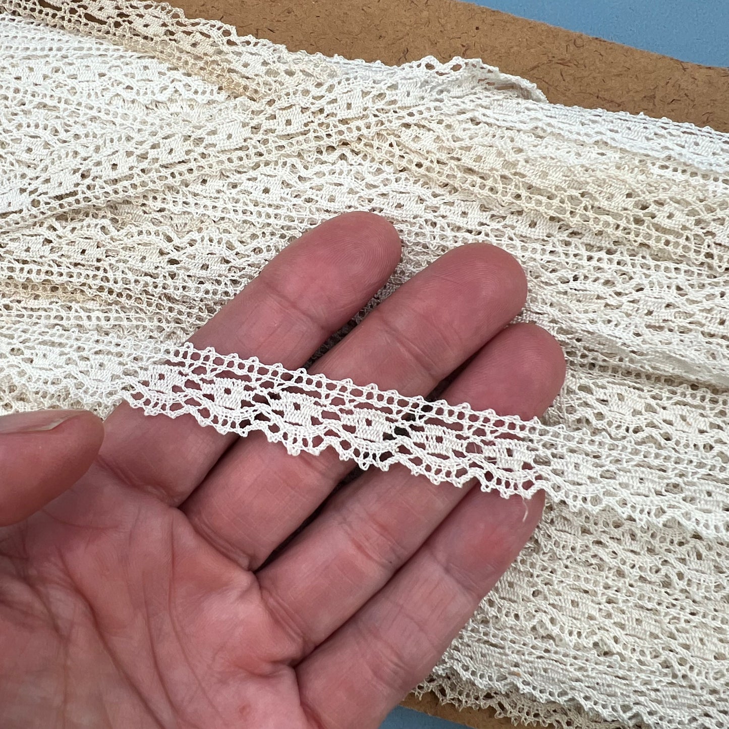 Wholesale Vintage French Lace Trim – 80m – Le Puy-en-Velay Cotton Lace