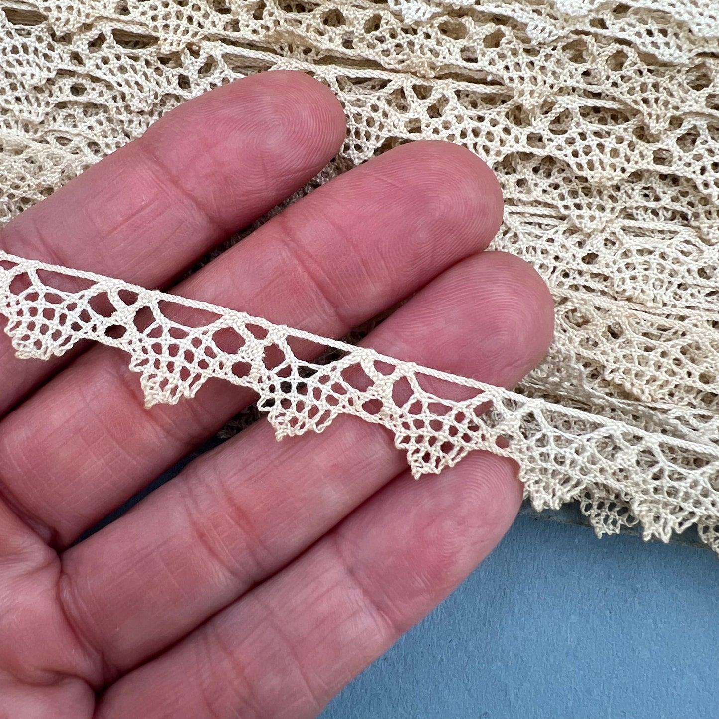 Wholesale Vintage French Lace Trim – 50m – Le Puy-en-Velay Cotton Lace