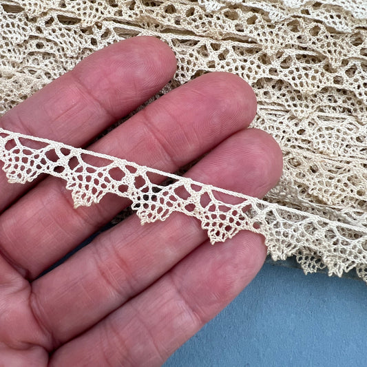 Wholesale Vintage French Lace Trim – 50m – Le Puy-en-Velay Cotton Lace - Bobbins&Needles