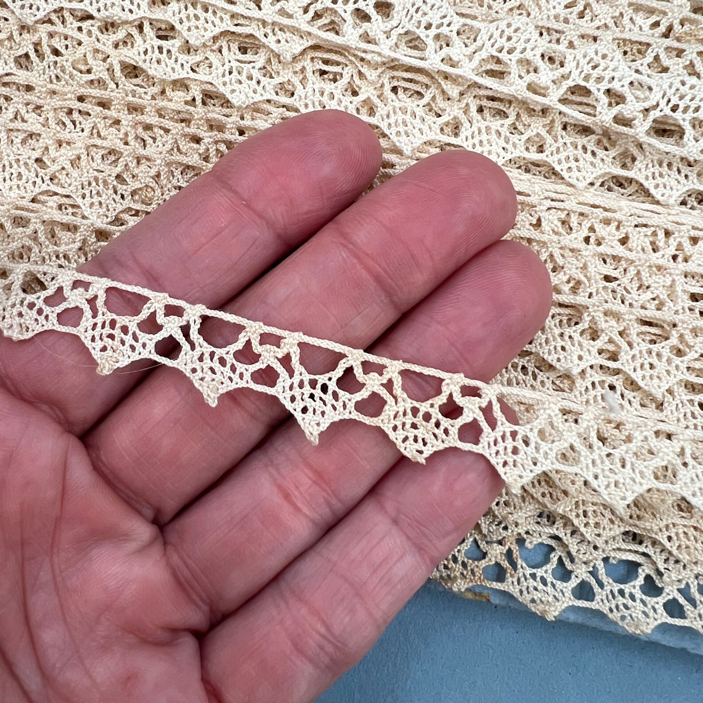 Wholesale Vintage French Lace Trim – 45m – Le Puy-en-Velay Cotton Lace