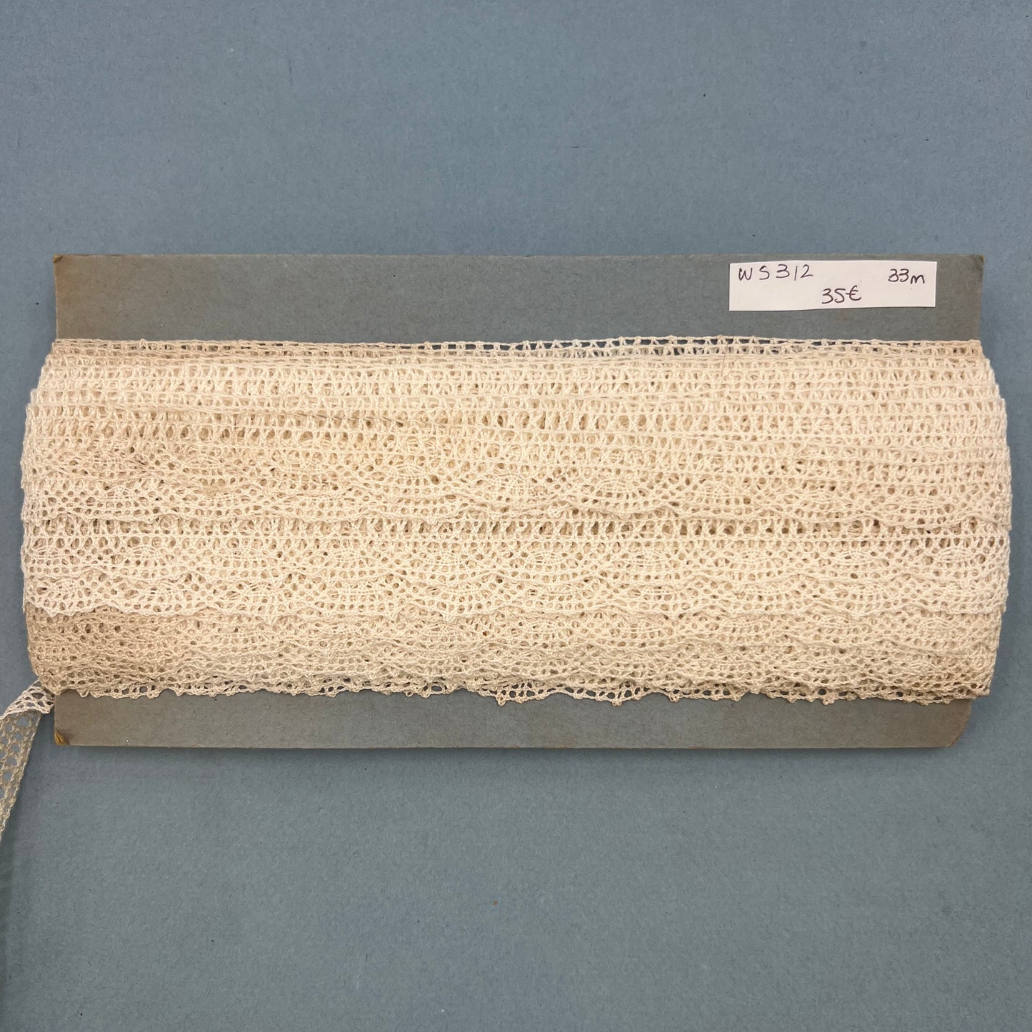 Wholesale Vintage French Lace Trim – 33m – Le Puy-en-Velay Cotton Lace