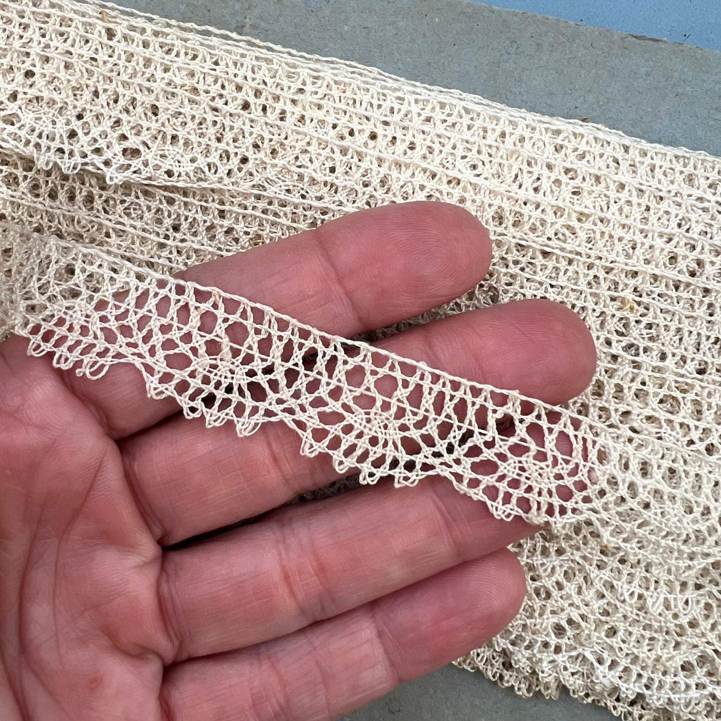 Wholesale Vintage French Lace Trim – 33m – Le Puy-en-Velay Cotton Lace