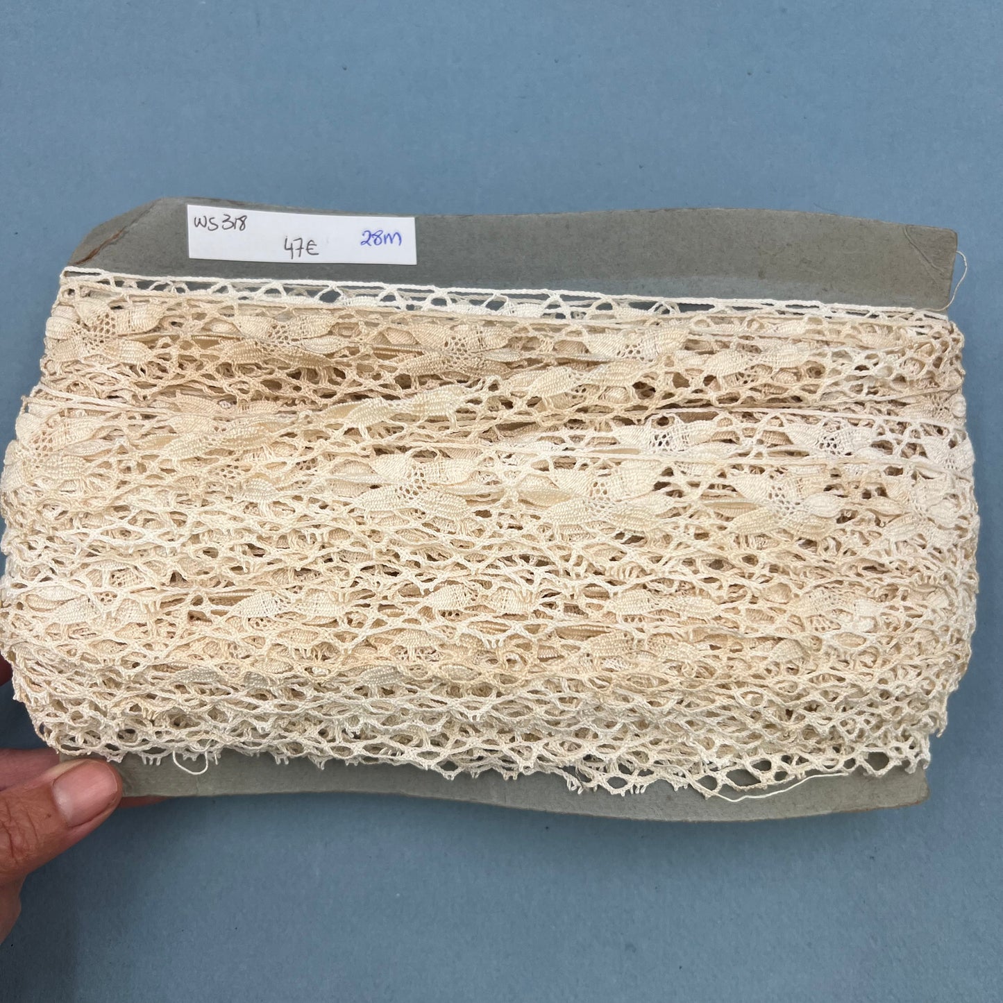 Wholesale Vintage French Lace Trim – 28m – Le Puy-en-Velay Cotton Lace