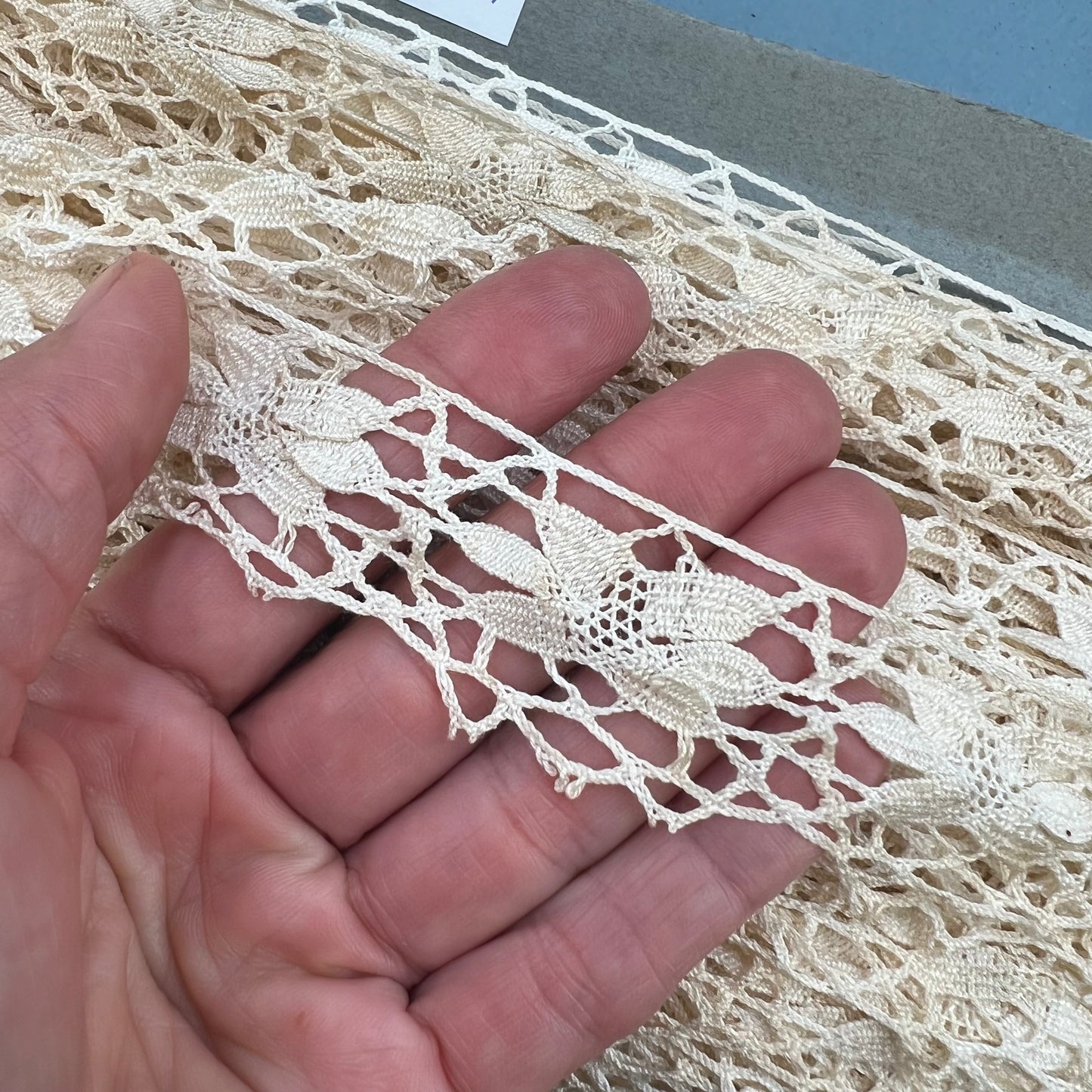 Wholesale Vintage French Lace Trim – 28m – Le Puy-en-Velay Cotton Lace