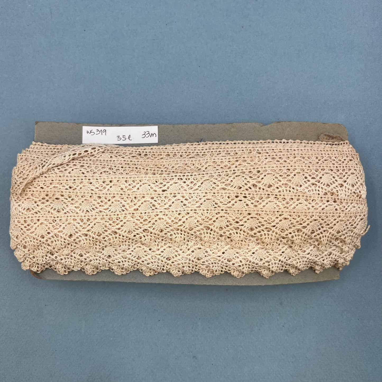 Wholesale Vintage French Lace Trim – 33m – Le Puy-en-Velay Cotton Lace